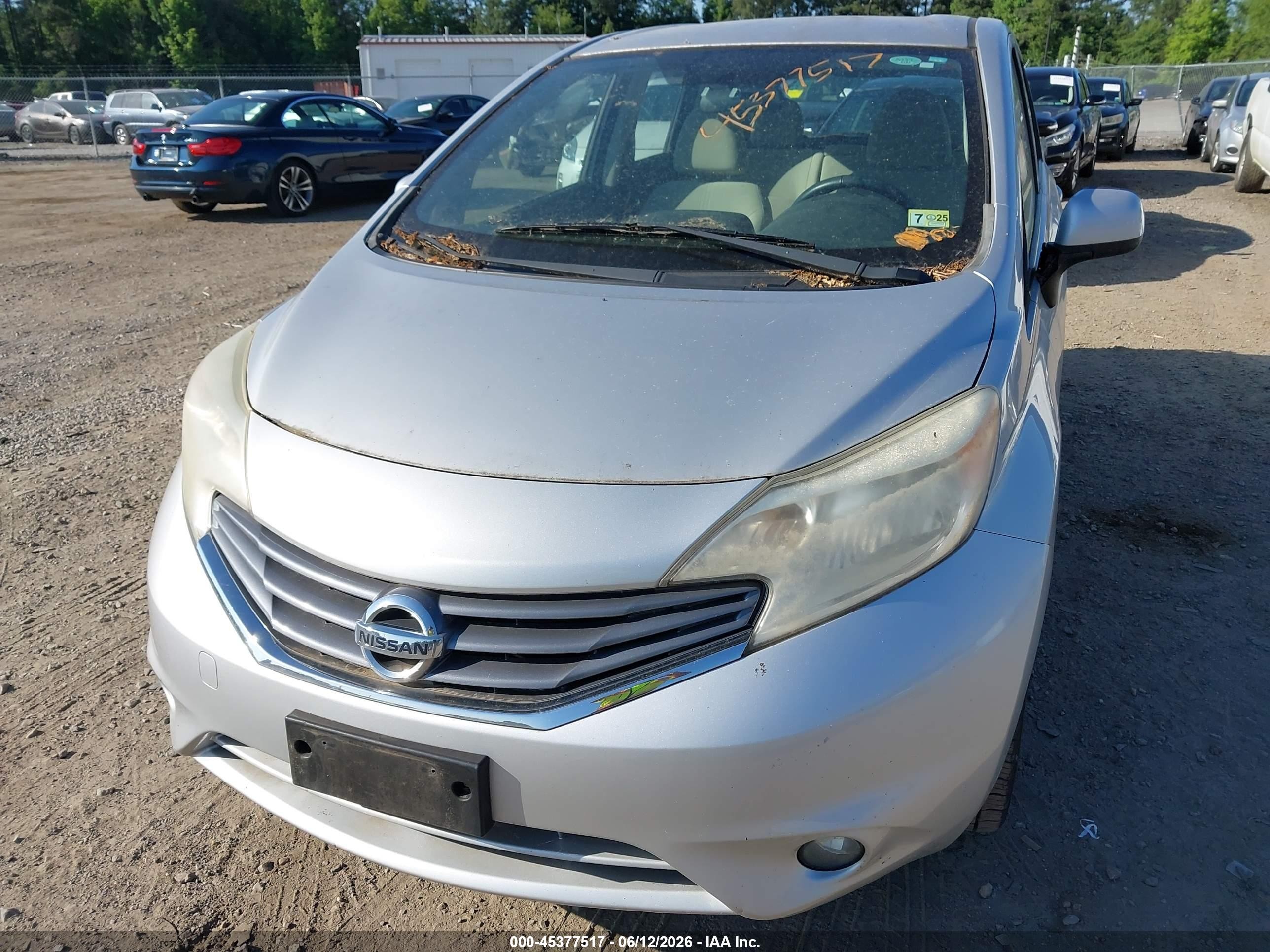 2014 Nissan Versa Note Sv Silver vin: 3N1CE2CP2EL374898