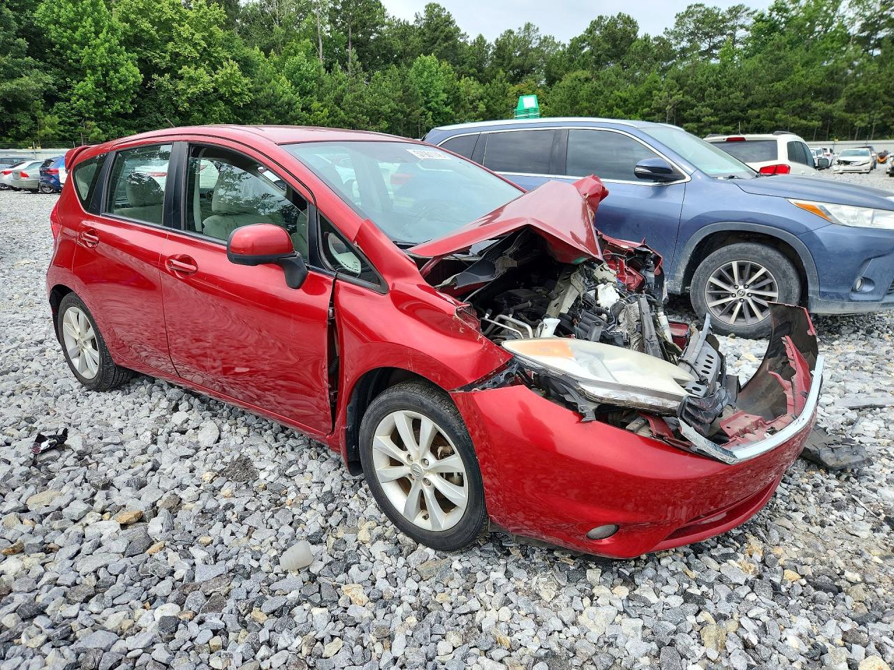 2014 Nissan Versa Note S Red vin: 3N1CE2CP2EL383293