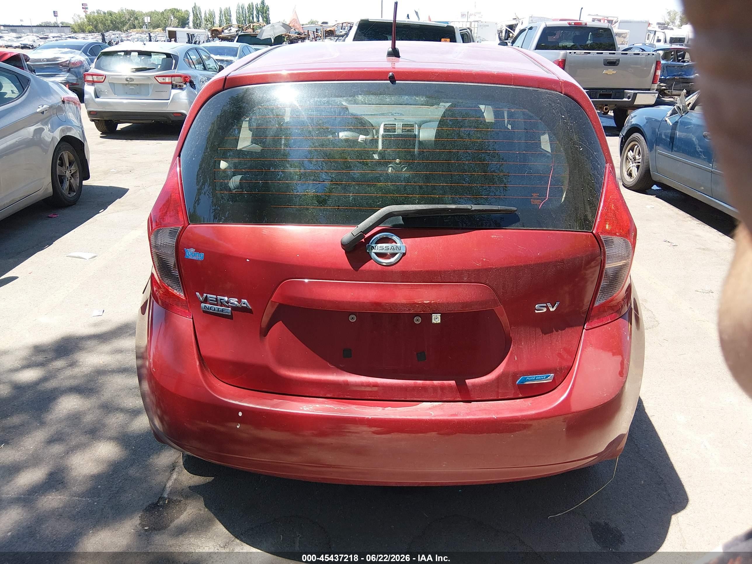 2014 Nissan Versa Note Sv Red vin: 3N1CE2CP2EL391992