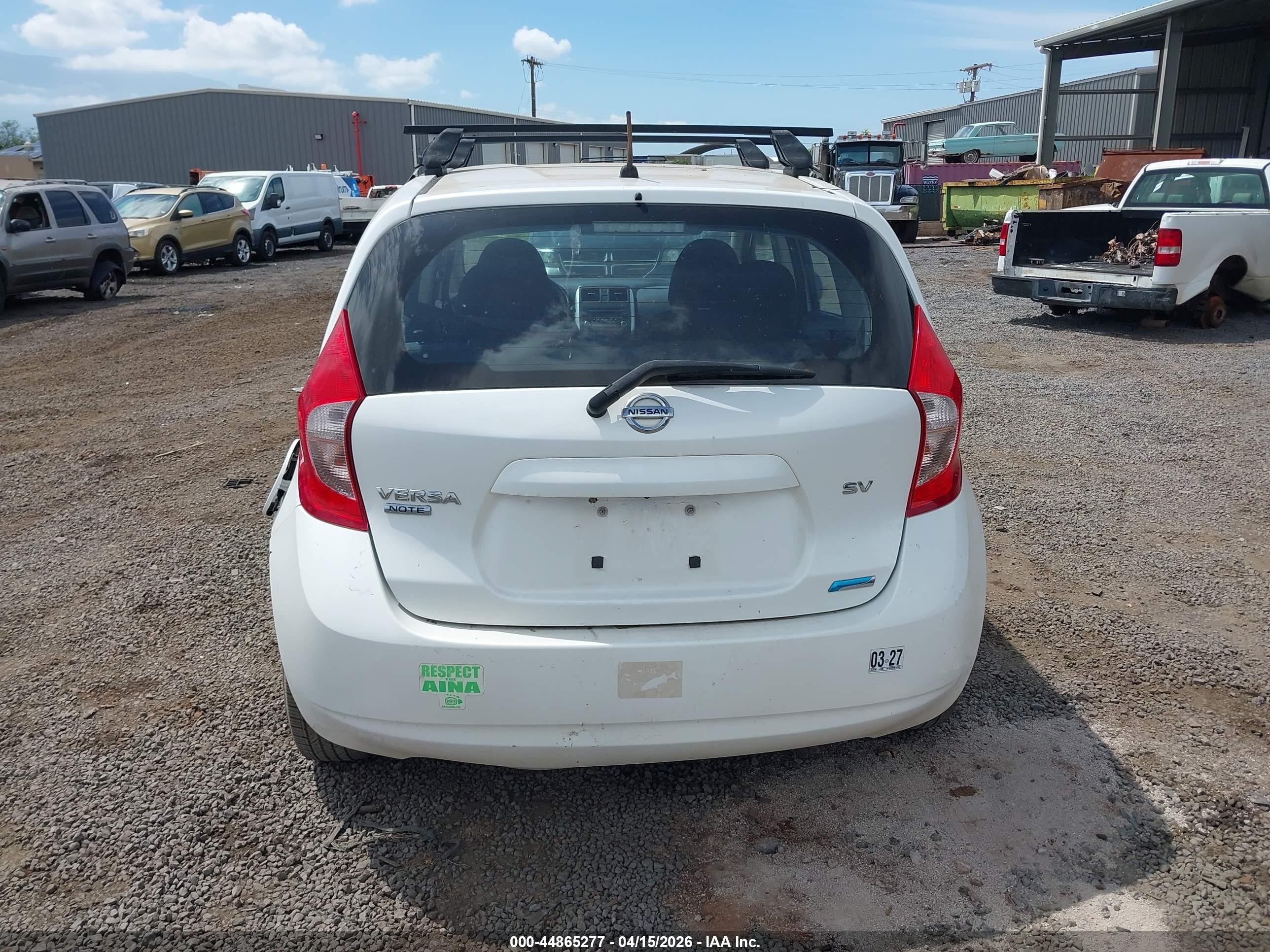 2014 Nissan Versa Note S (sr)/s Plus/sv White vin: 3N1CE2CP2EL422044