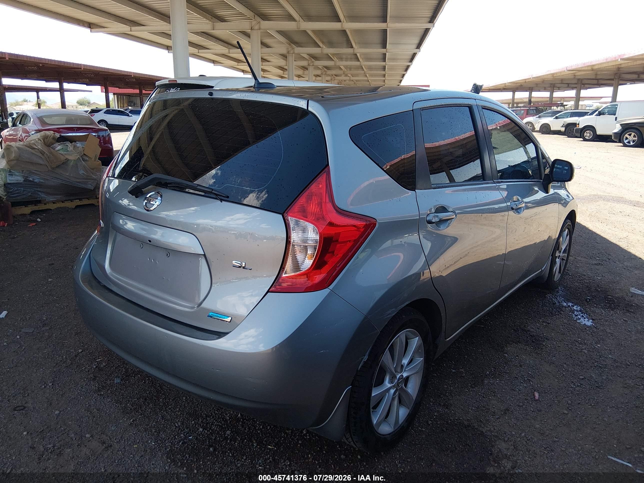 2014 Nissan Versa Note   Gray vin: 3N1CE2CP2EL424618