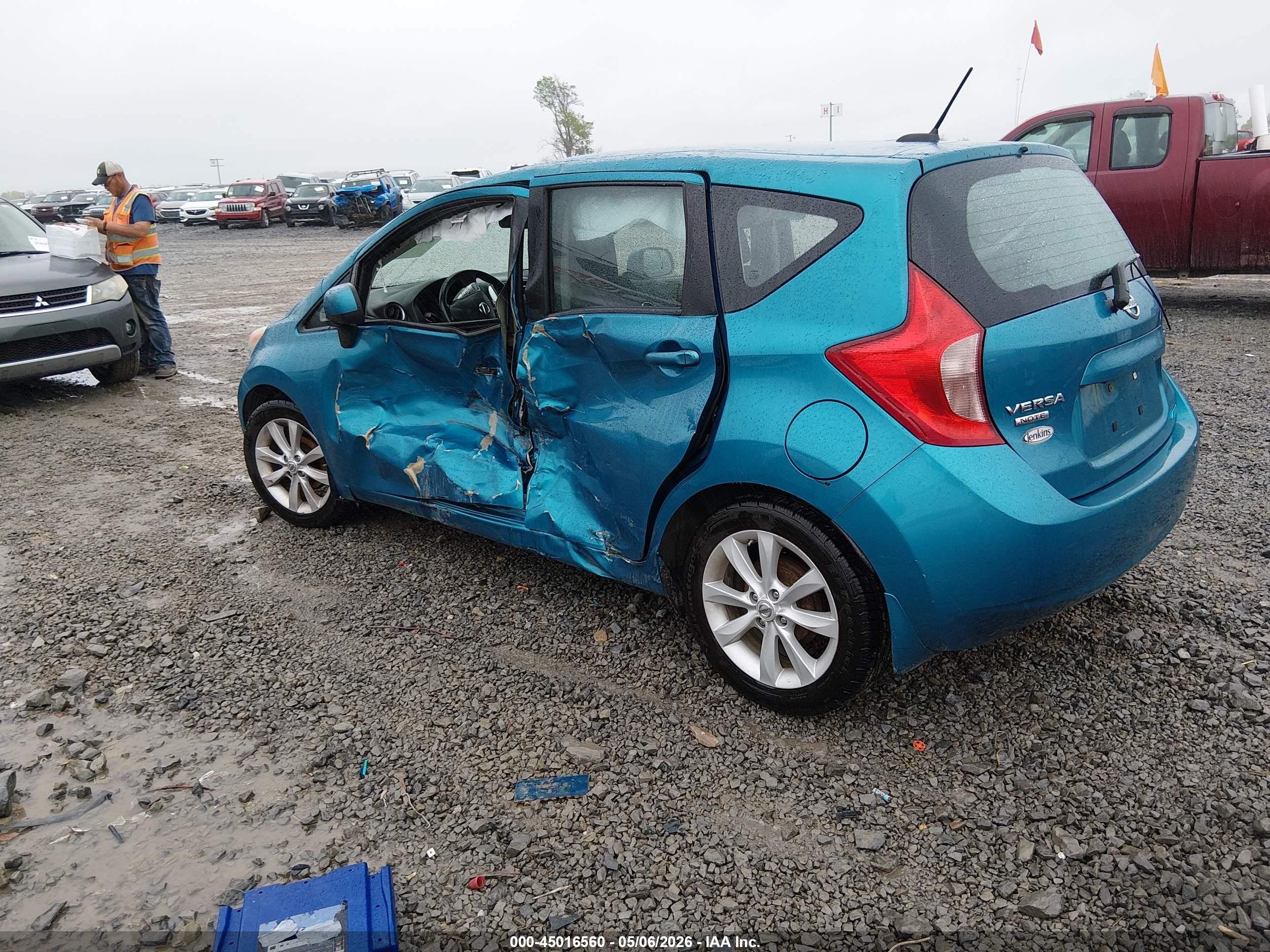 2014 Nissan Versa Note Sv Blue vin: 3N1CE2CP2EL436865