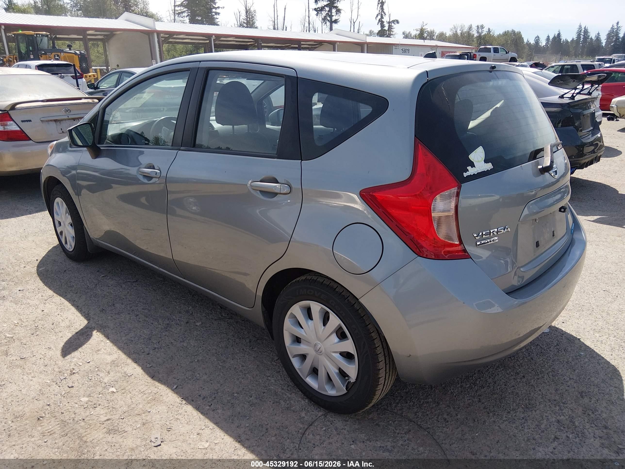 2015 Nissan Versa Note S (sr)/s Plus/sl/sr/sv Silver vin: 3N1CE2CP2FL358296