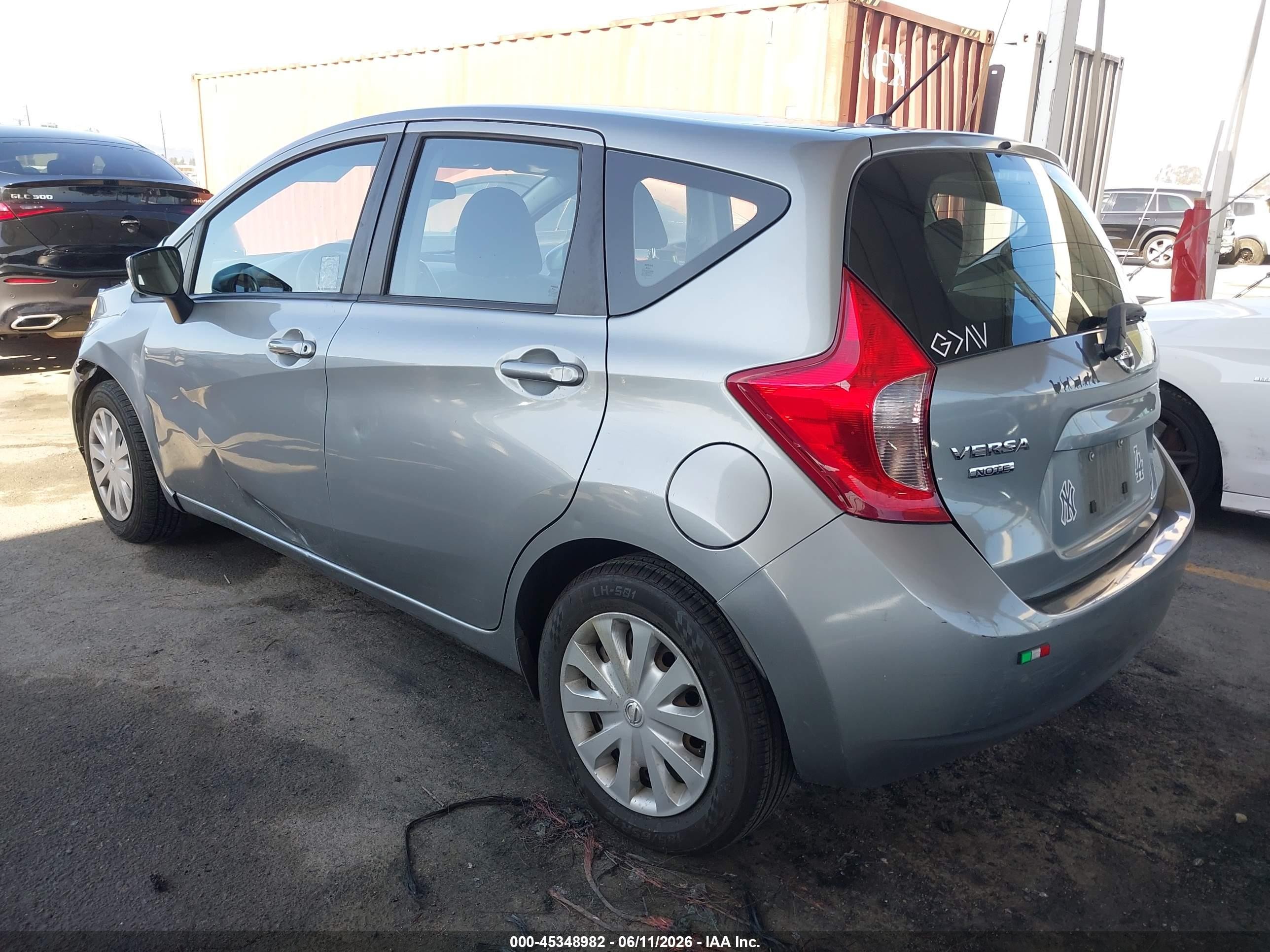 2015 Nissan Versa Note S (sr)/s Plus/sl/sr/sv Silver vin: 3N1CE2CP2FL375843