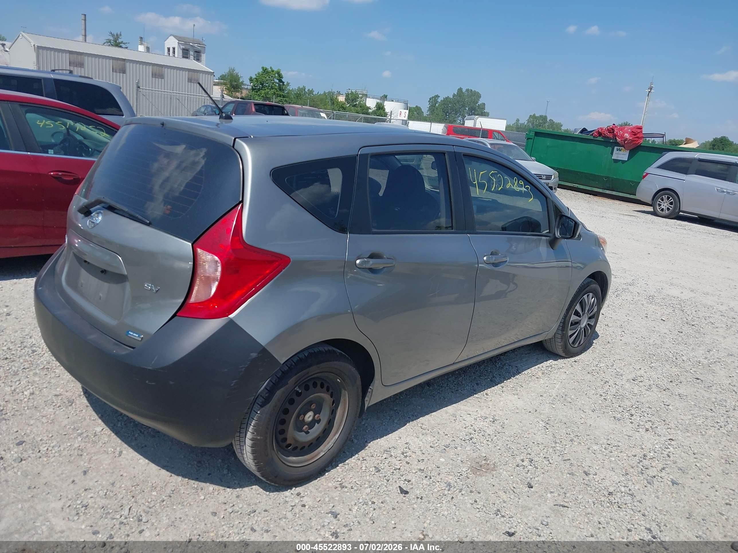 2015 Nissan Versa Note S (sr)/s Plus/sl/sr/sv Silver vin: 3N1CE2CP2FL406749