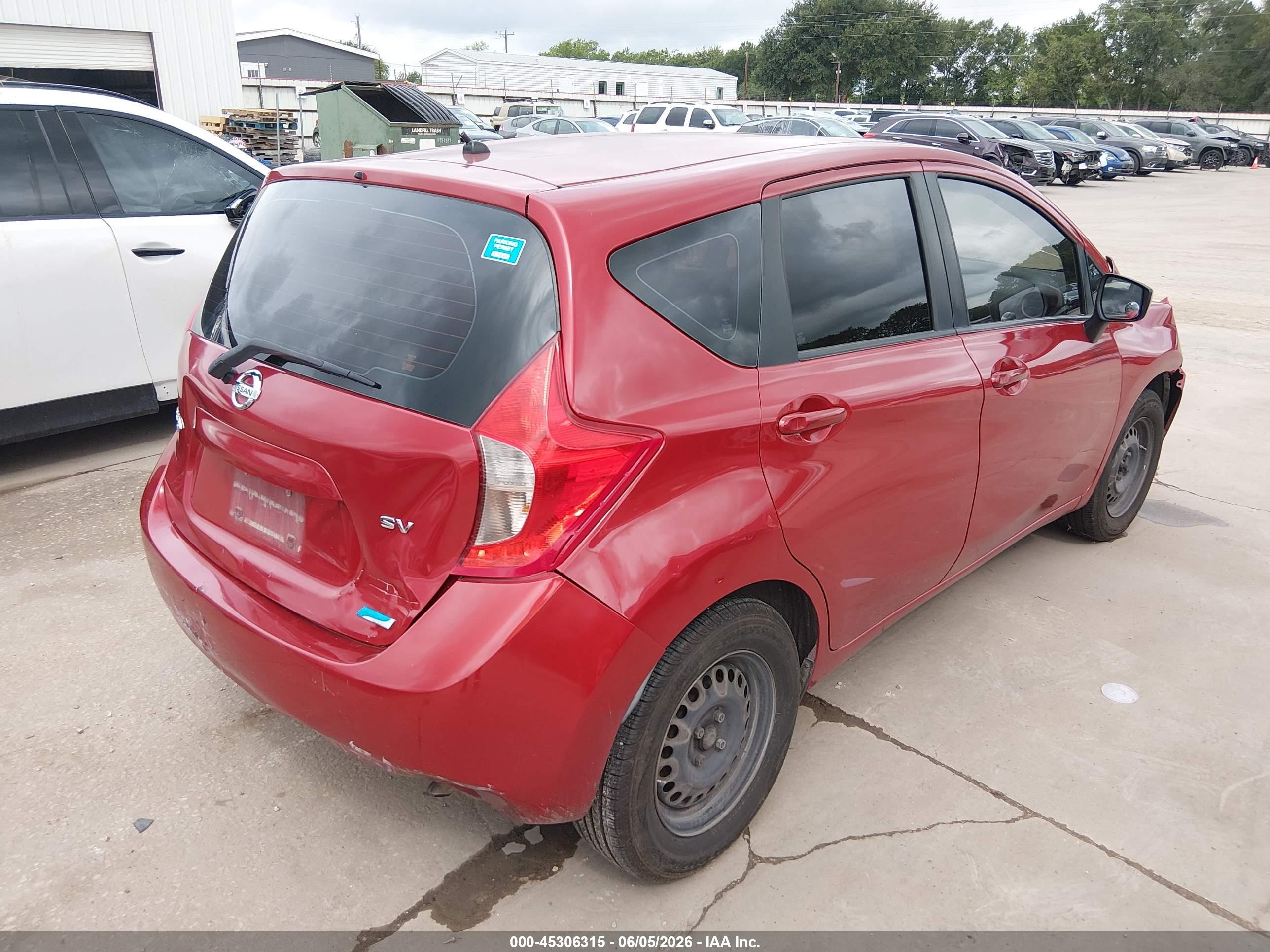 2015 Nissan Versa Note S (sr)/s Plus/sl/sr/sv Red vin: 3N1CE2CP2FL420358