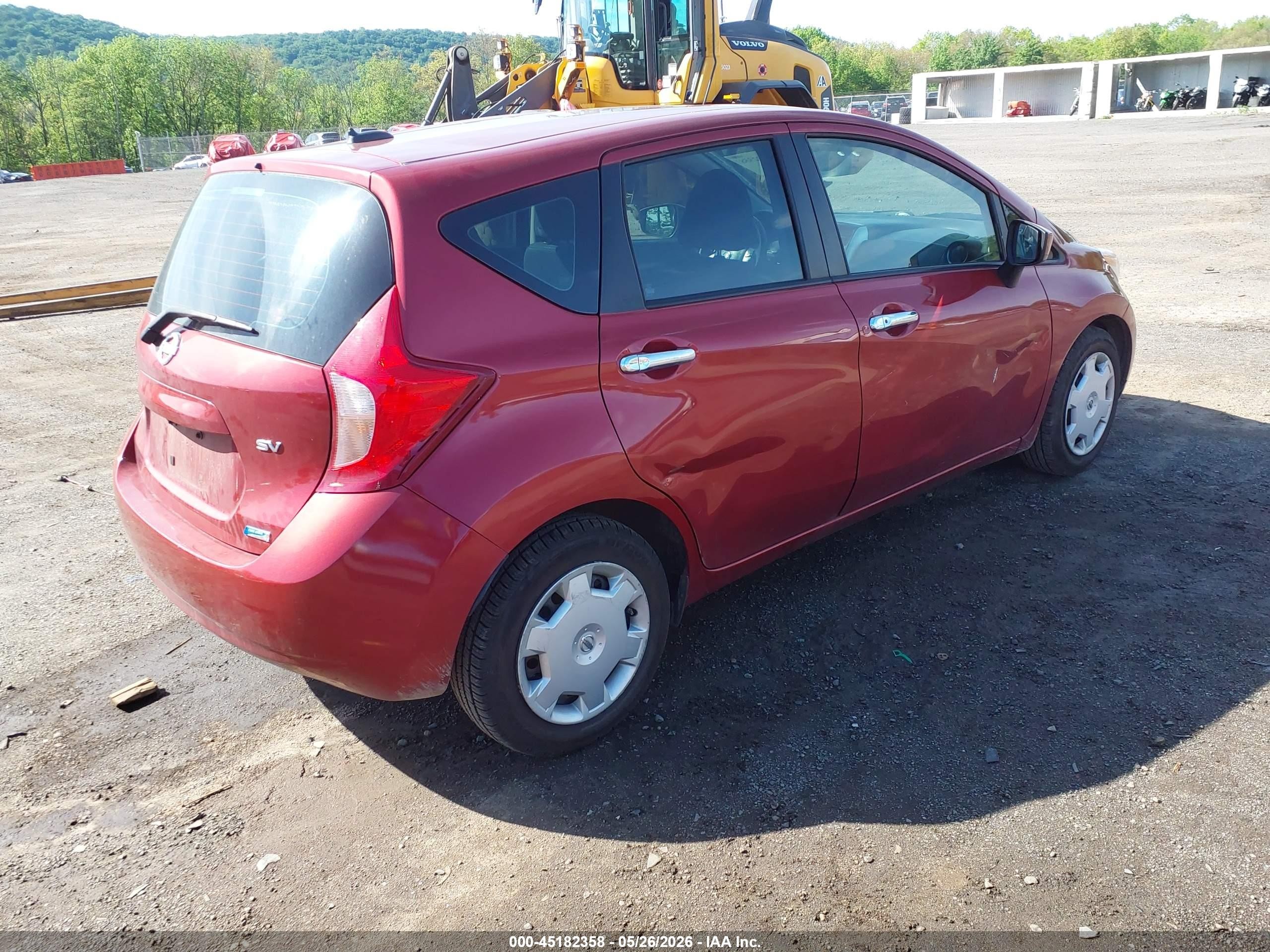 2016 Nissan Versa Note Sv Burgundy vin: 3N1CE2CP2GL383393