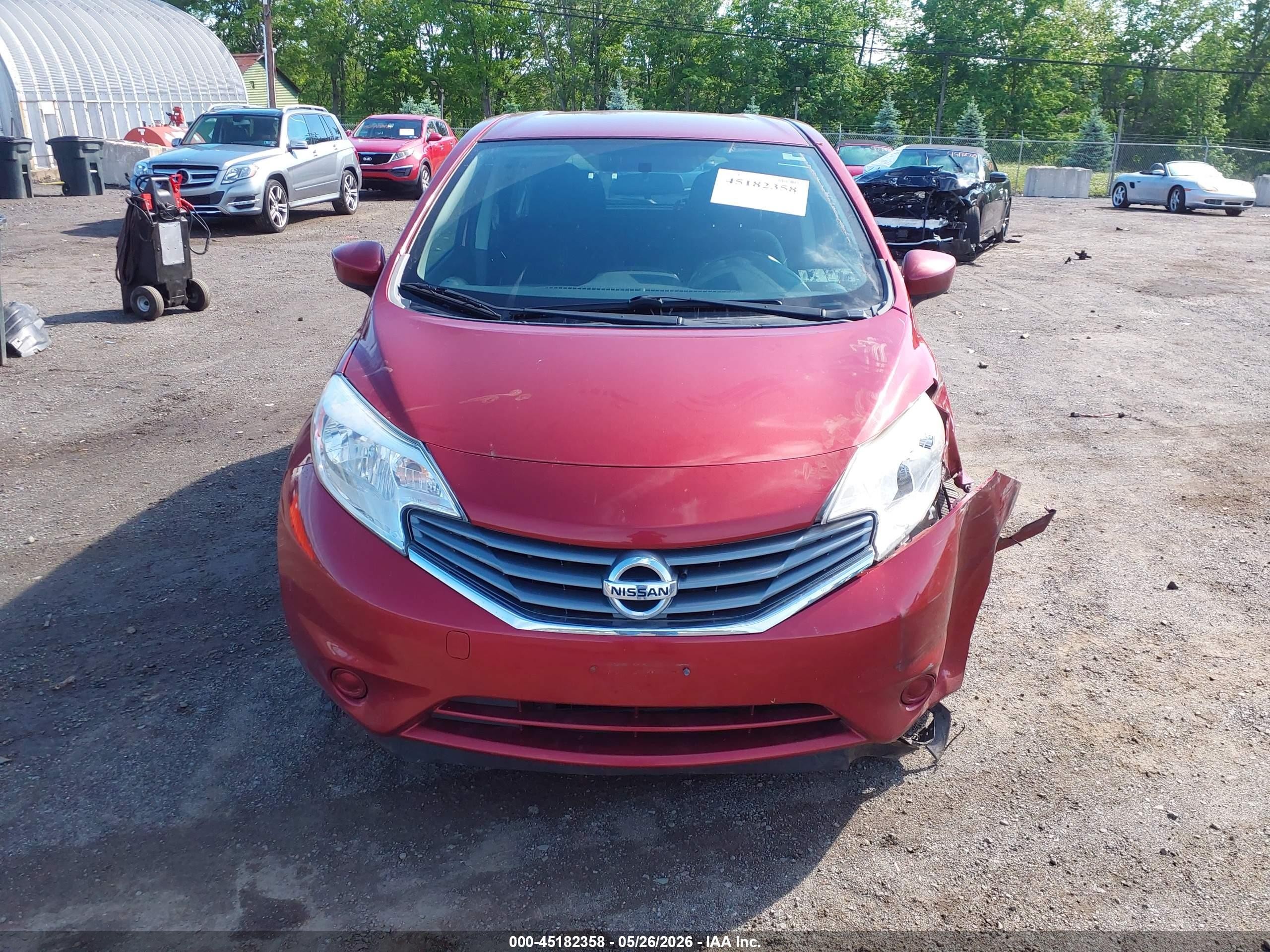 2016 Nissan Versa Note Sv Burgundy vin: 3N1CE2CP2GL383393