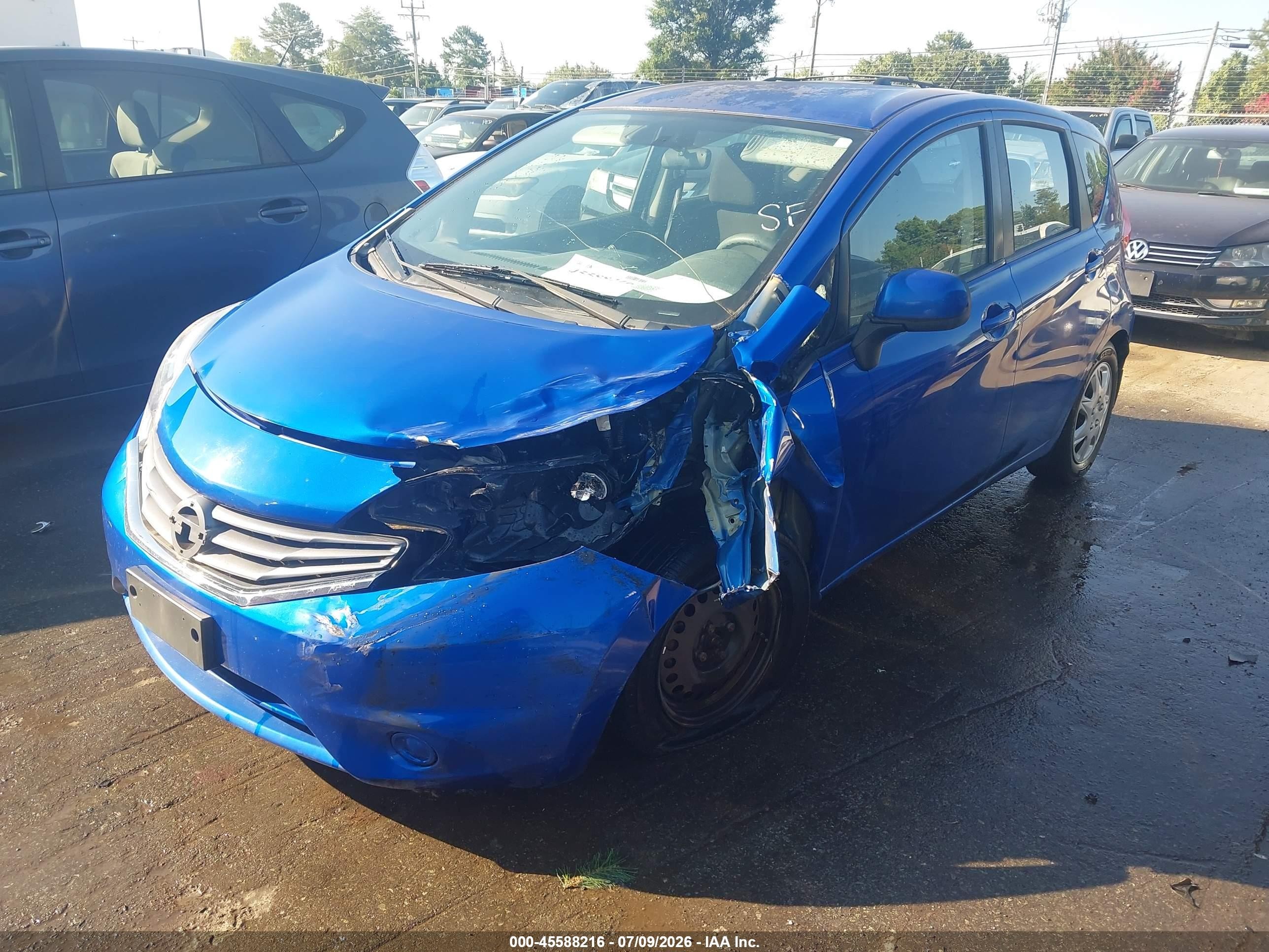 2014 Nissan Versa Note S Plus Blue vin: 3N1CE2CP3EL375834