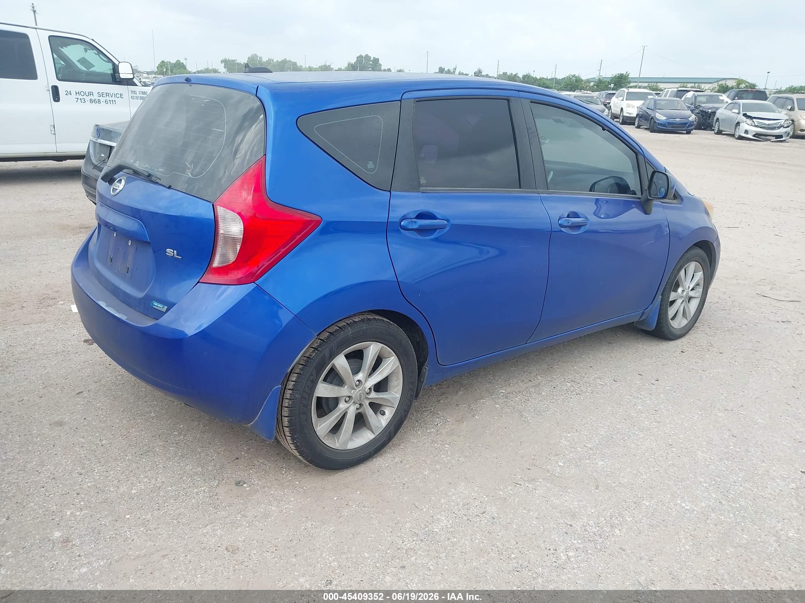 2014 Nissan Versa Note Sv Blue vin: 3N1CE2CP3EL386882