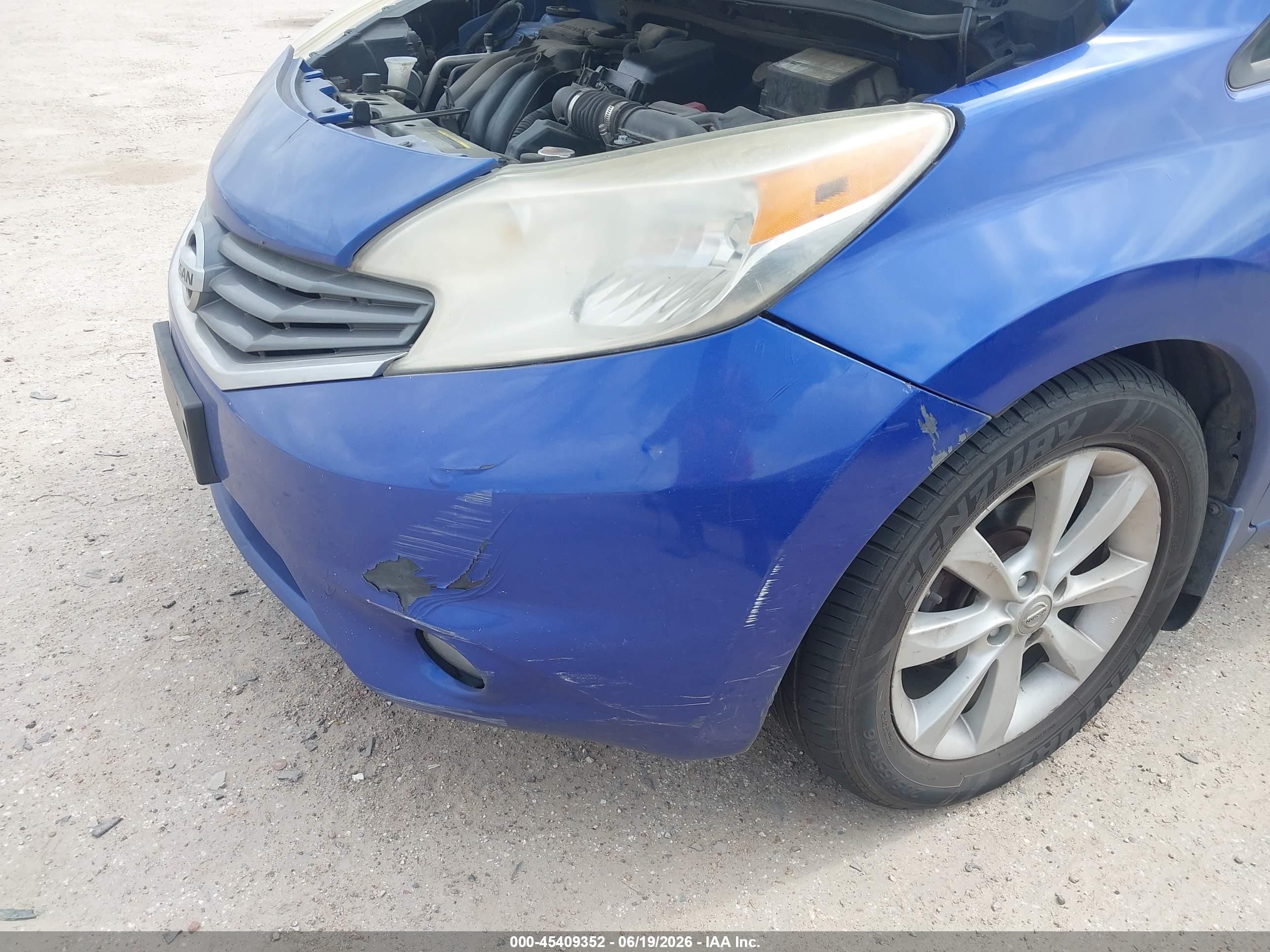 2014 Nissan Versa Note Sv Blue vin: 3N1CE2CP3EL386882