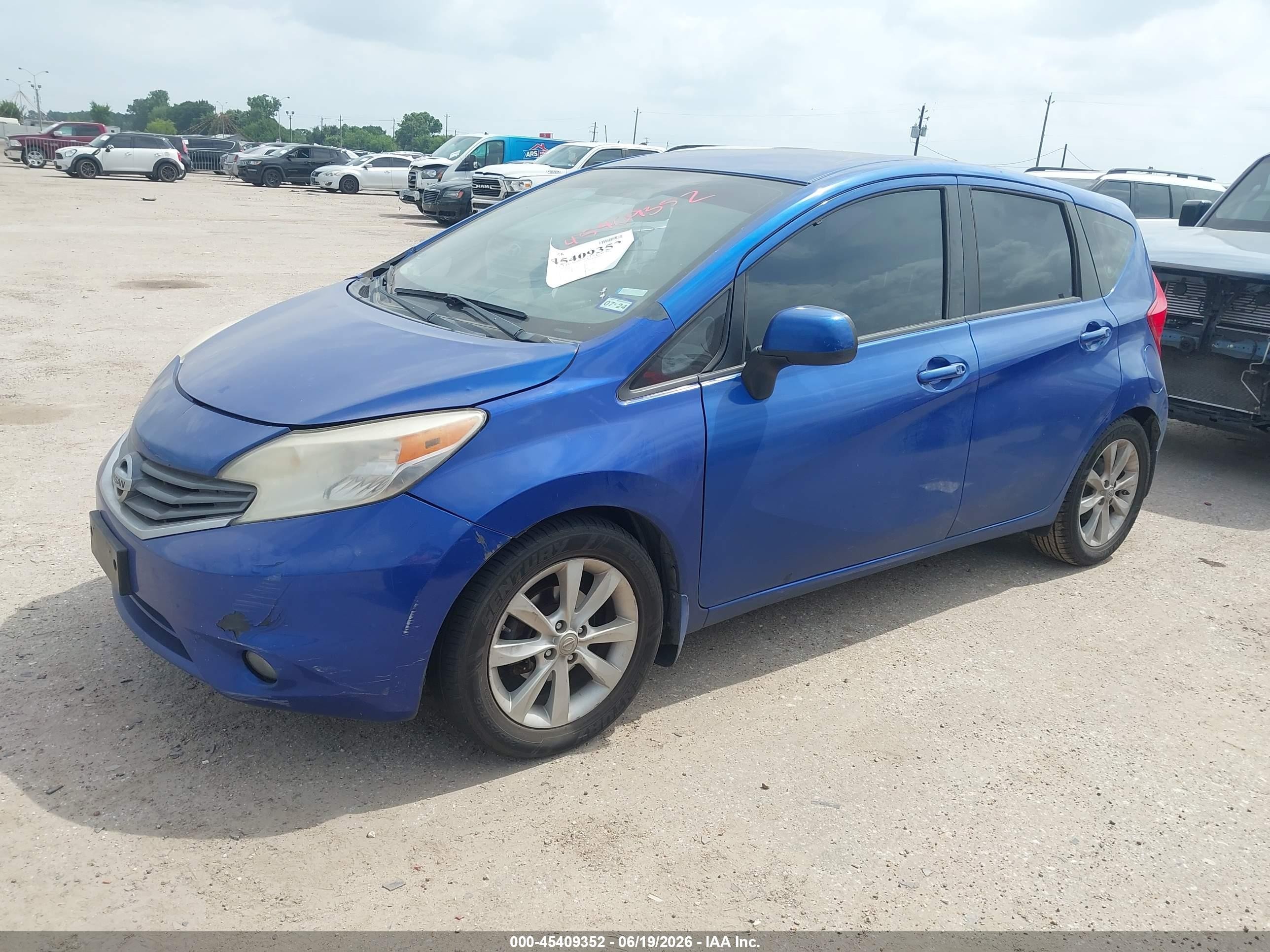 2014 Nissan Versa Note Sv Blue vin: 3N1CE2CP3EL386882