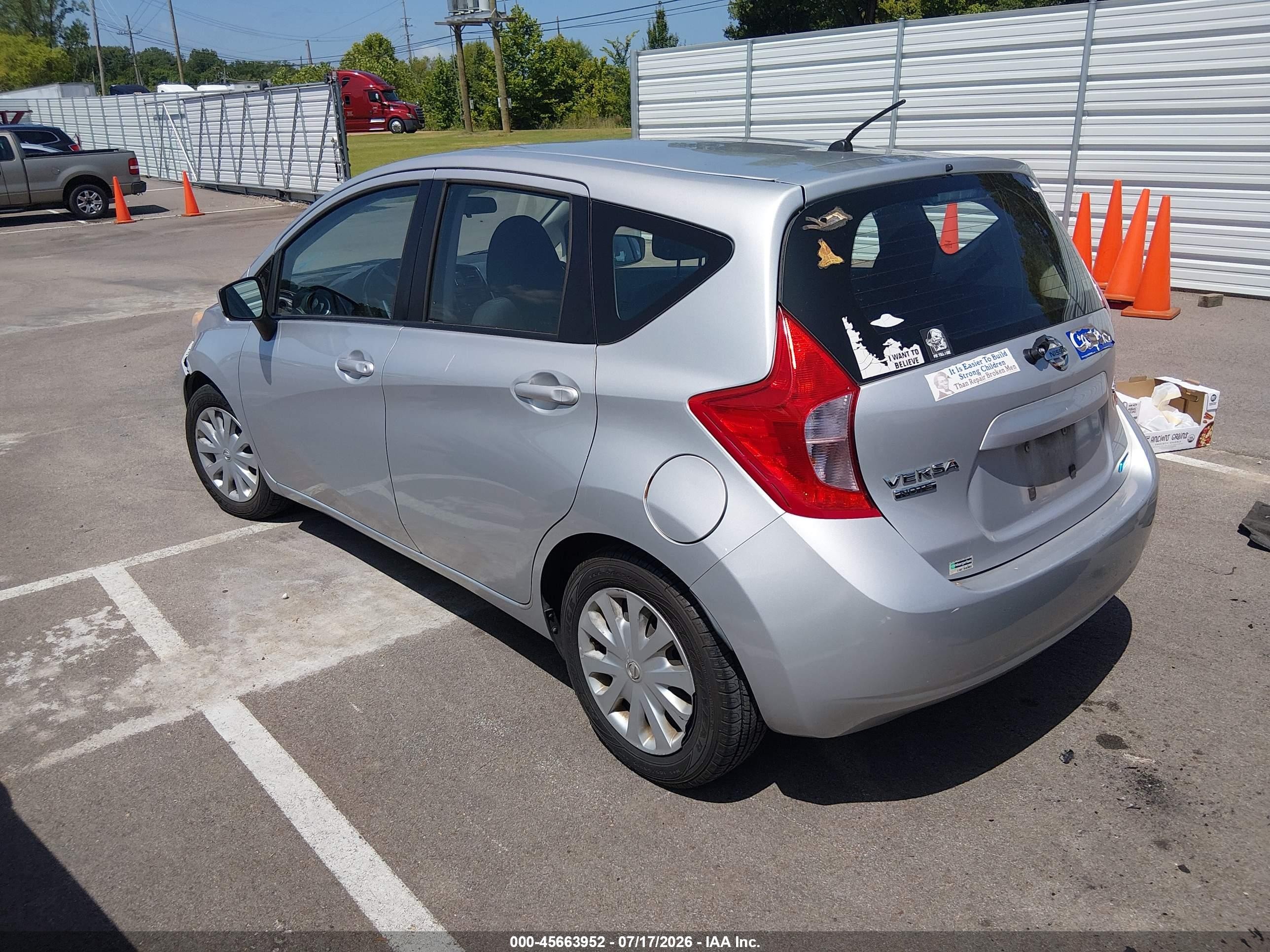 2015 Nissan Versa Note S (sr)/s Plus/sl/sr/sv Серебряный vin: 3N1CE2CP3FL410227