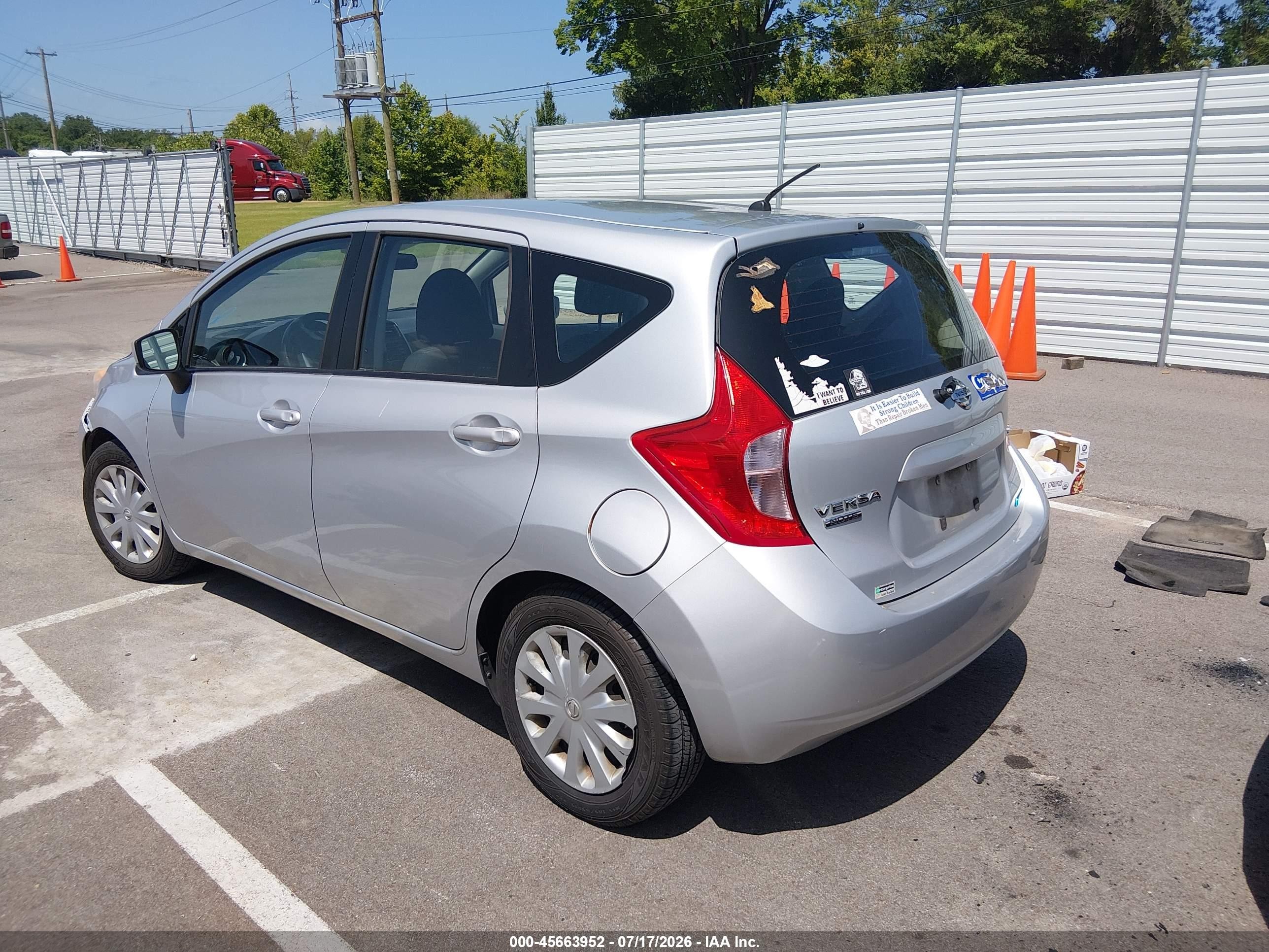 2015 Nissan Versa Note S (sr)/s Plus/sl/sr/sv Серебряный vin: 3N1CE2CP3FL410227