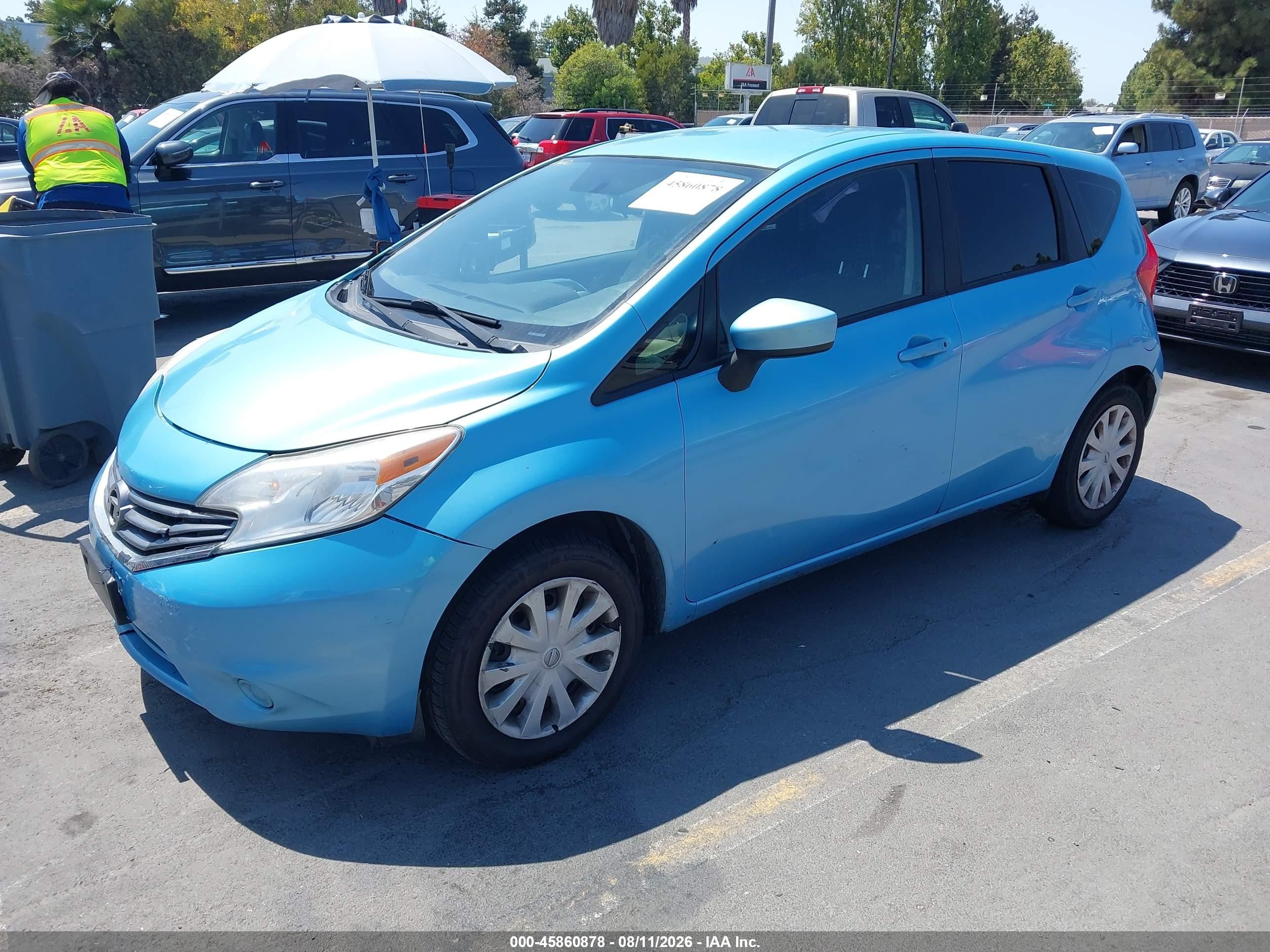 2015 Nissan Versa Note S (sr)/s Plus/sl/sr/sv Синий vin: 3N1CE2CP4FL394118