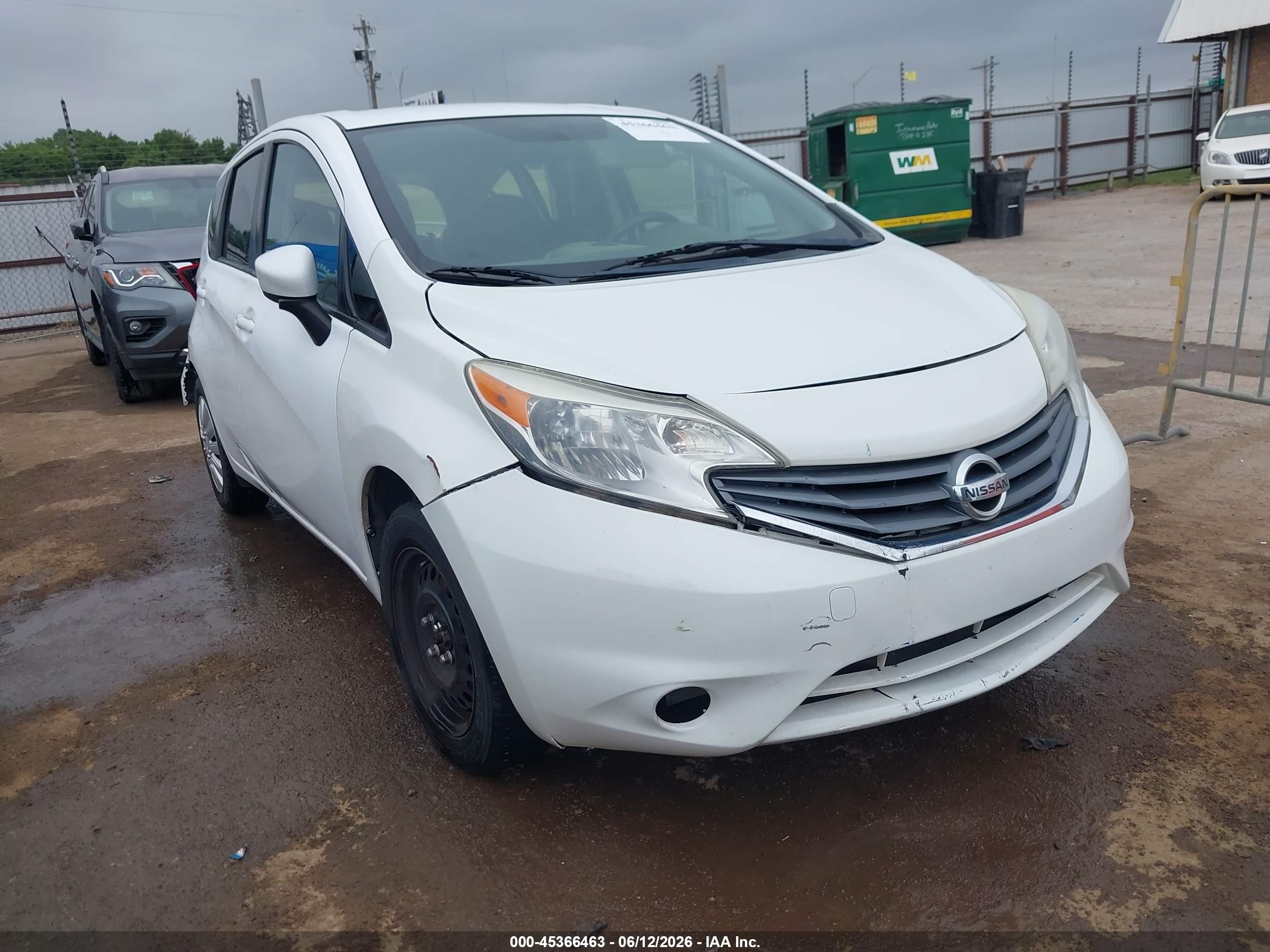 2015 Nissan Versa Note S Plus Белый vin: 3N1CE2CP4FL401424