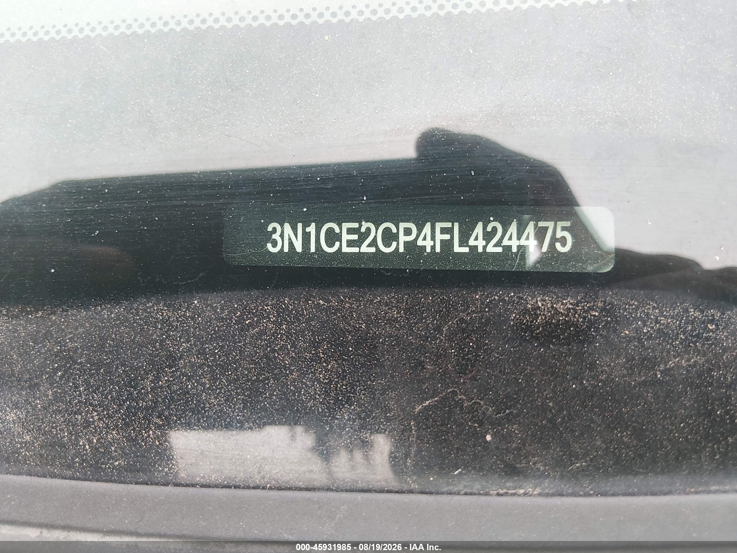 2015 Nissan Versa Note S/s Plus/sv/sl/sr Серебряный vin: 3N1CE2CP4FL424475