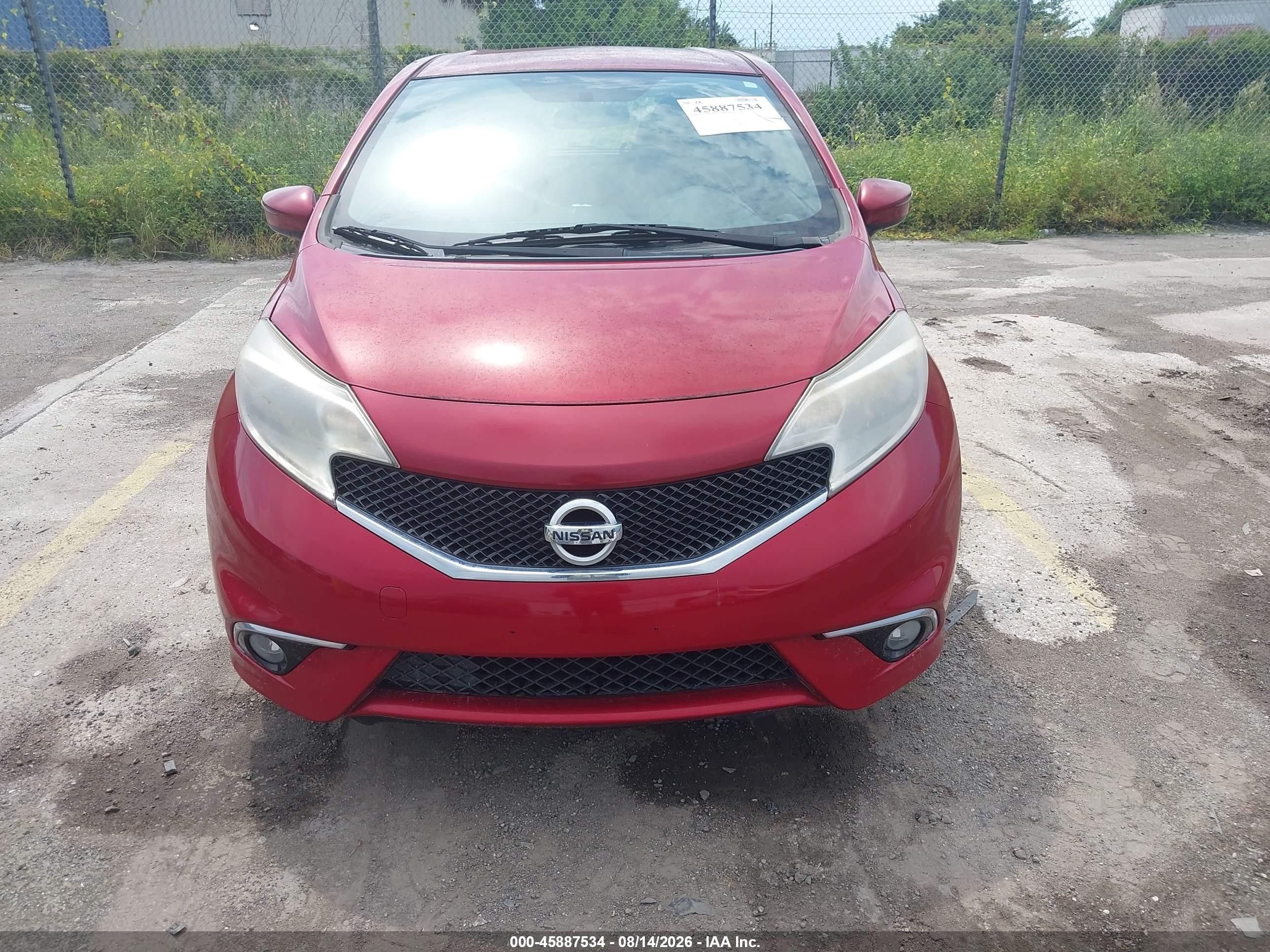 2015 Nissan Versa Note Sr Red vin: 3N1CE2CP4FL429398