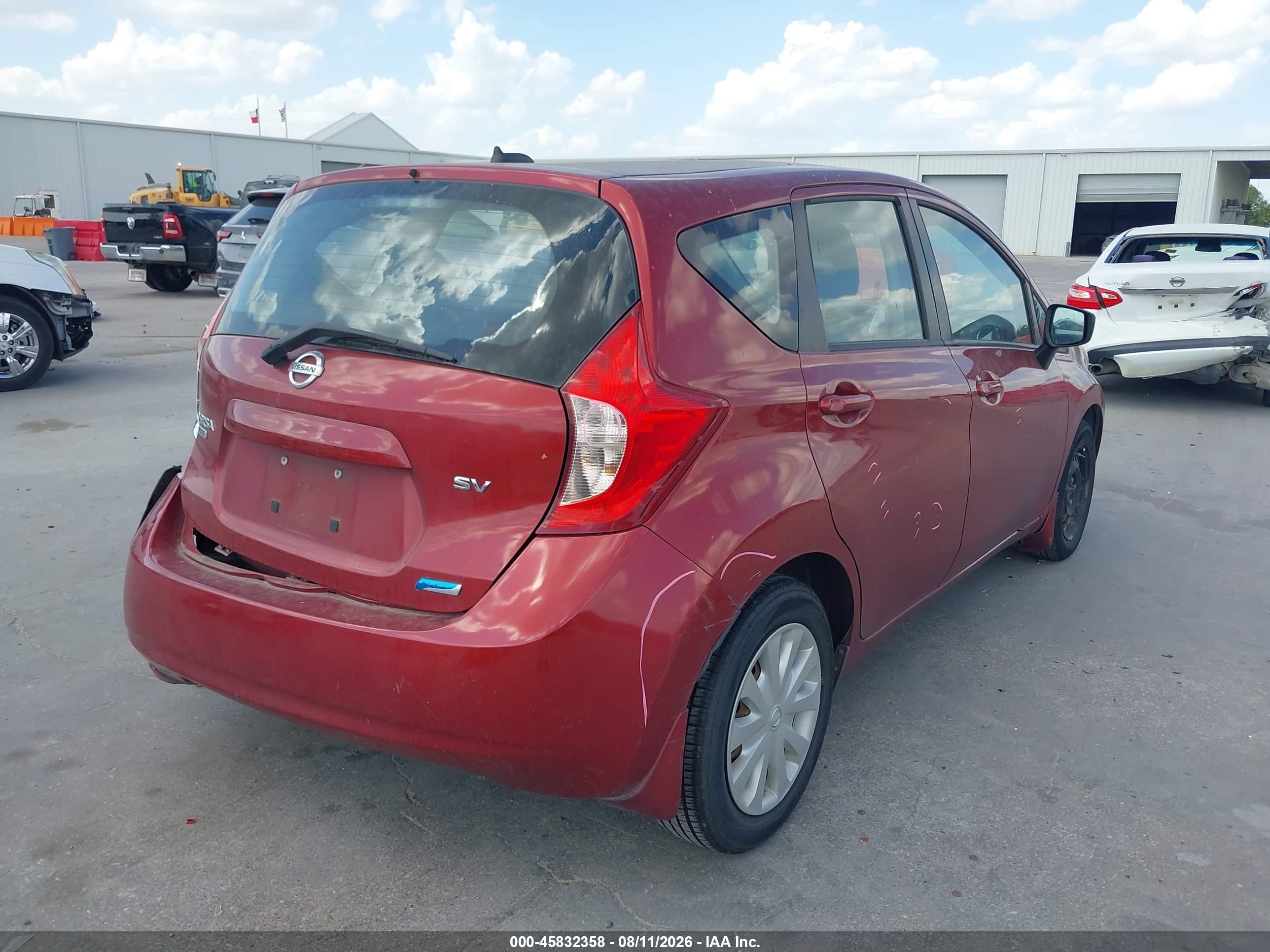 2016 Nissan Versa Note S (sr)/s Plus/sl/sr/sv Red vin: 3N1CE2CP4GL376509