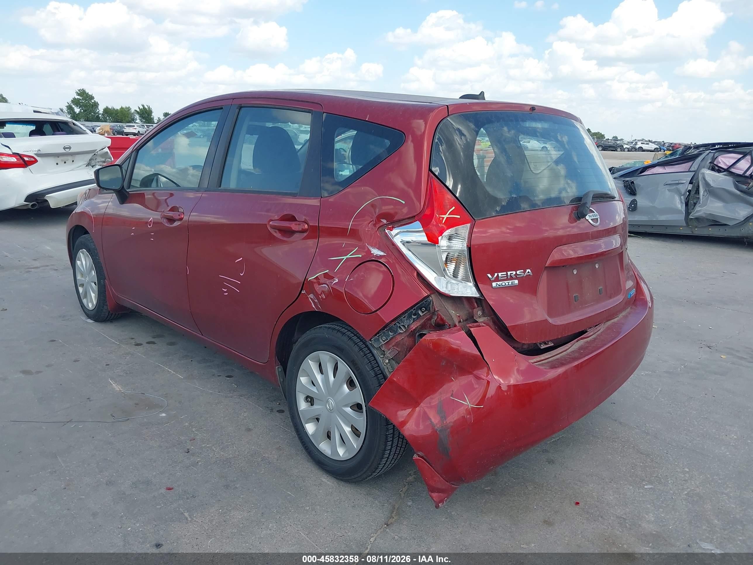 2016 Nissan Versa Note S (sr)/s Plus/sl/sr/sv Red vin: 3N1CE2CP4GL376509