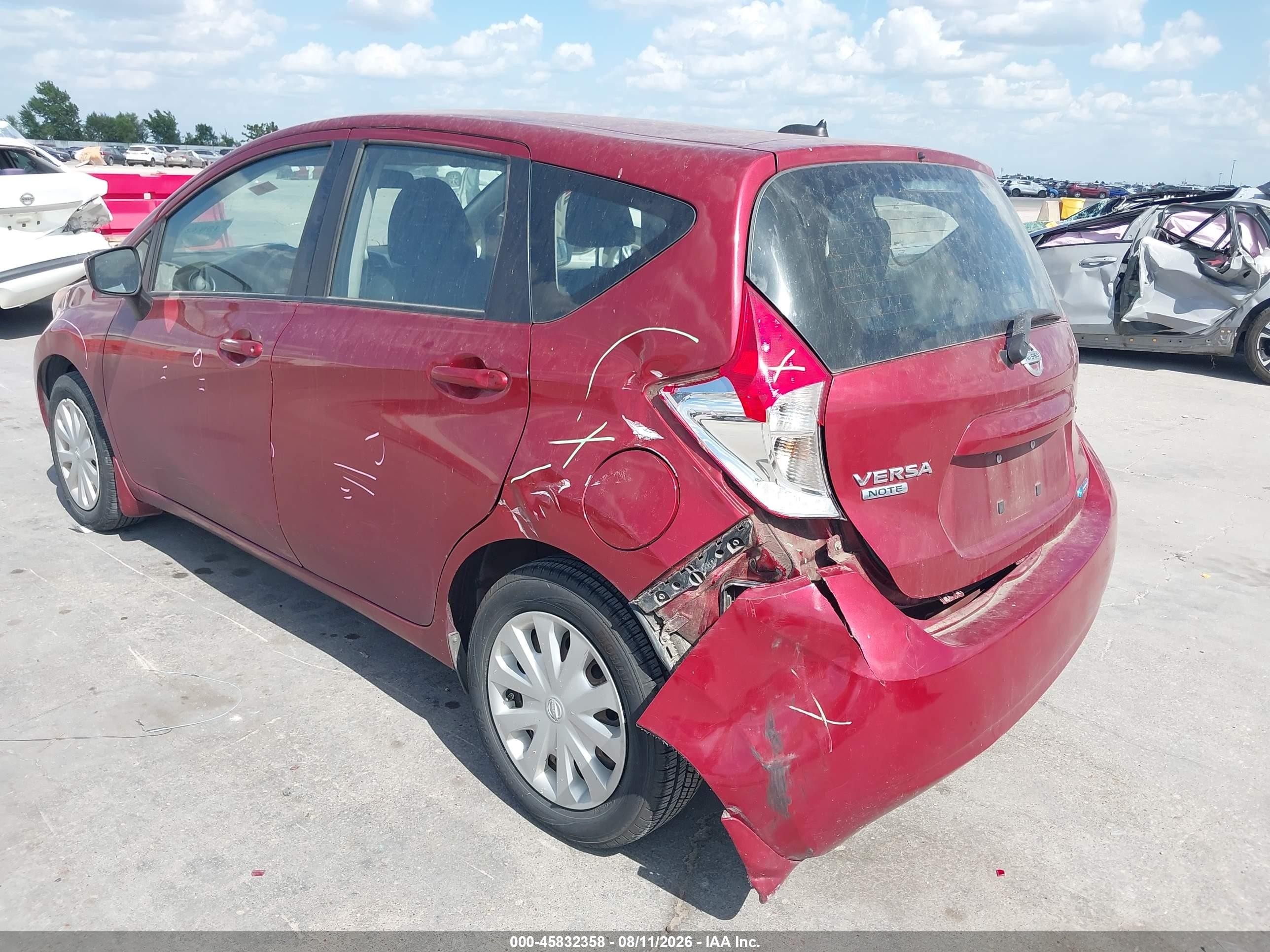 2016 Nissan Versa Note S (sr)/s Plus/sl/sr/sv Red vin: 3N1CE2CP4GL376509