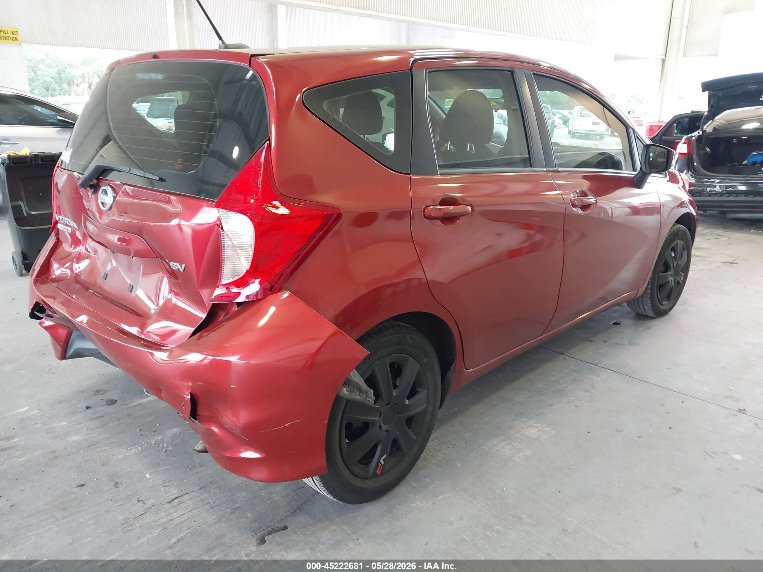 2018 Nissan Versa Note Sv Burgundy vin: 3N1CE2CP4JL355375
