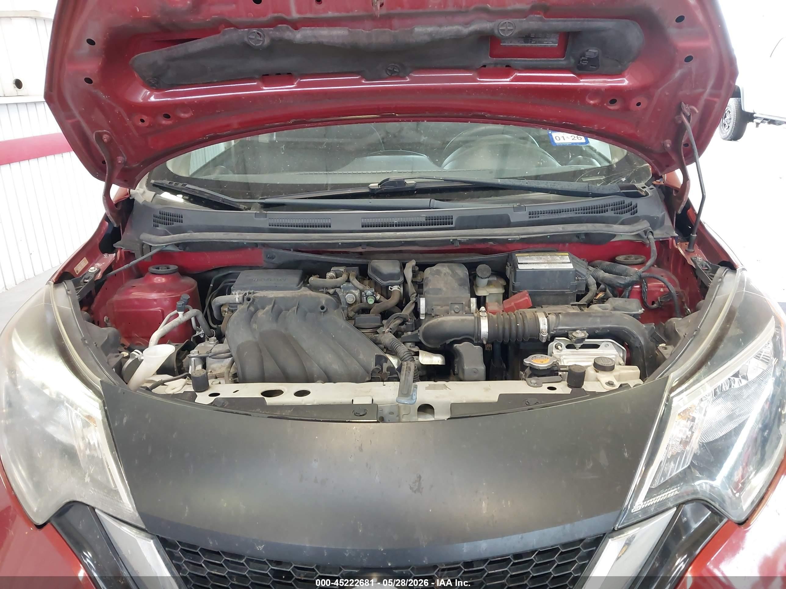 2018 Nissan Versa Note Sv Burgundy vin: 3N1CE2CP4JL355375