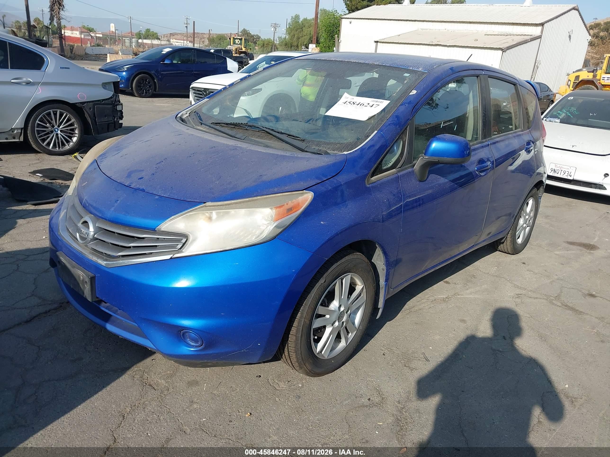 2014 Nissan Versa Note Sv Синий vin: 3N1CE2CP5EL375219