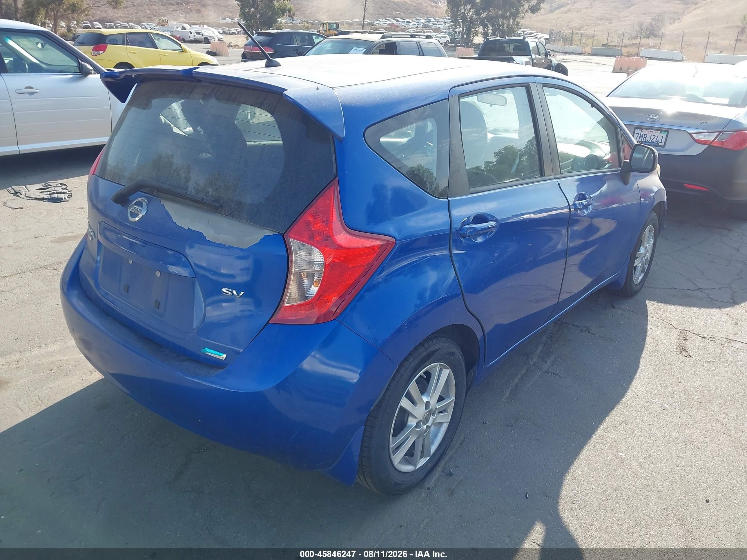 2014 Nissan Versa Note Sv Синий vin: 3N1CE2CP5EL375219