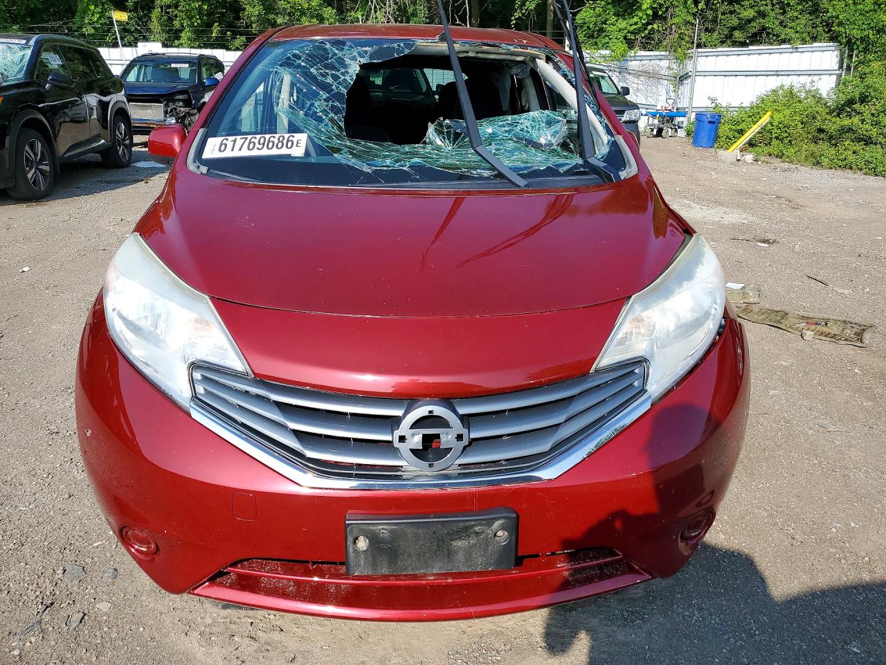 2014 Nissan Versa Красный vin: 3N1CE2CP5EL407649