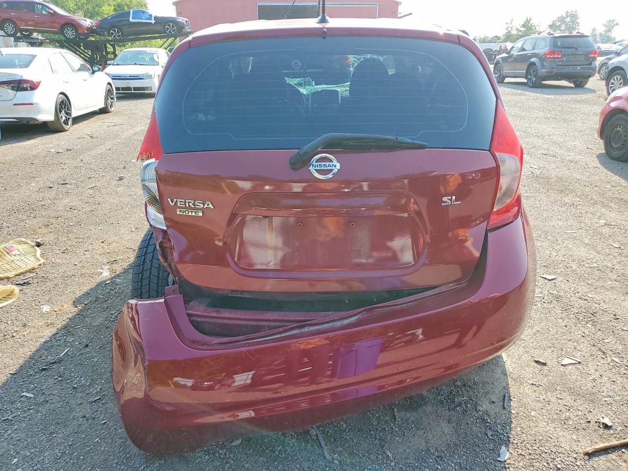 2014 Nissan Versa Красный vin: 3N1CE2CP5EL407649