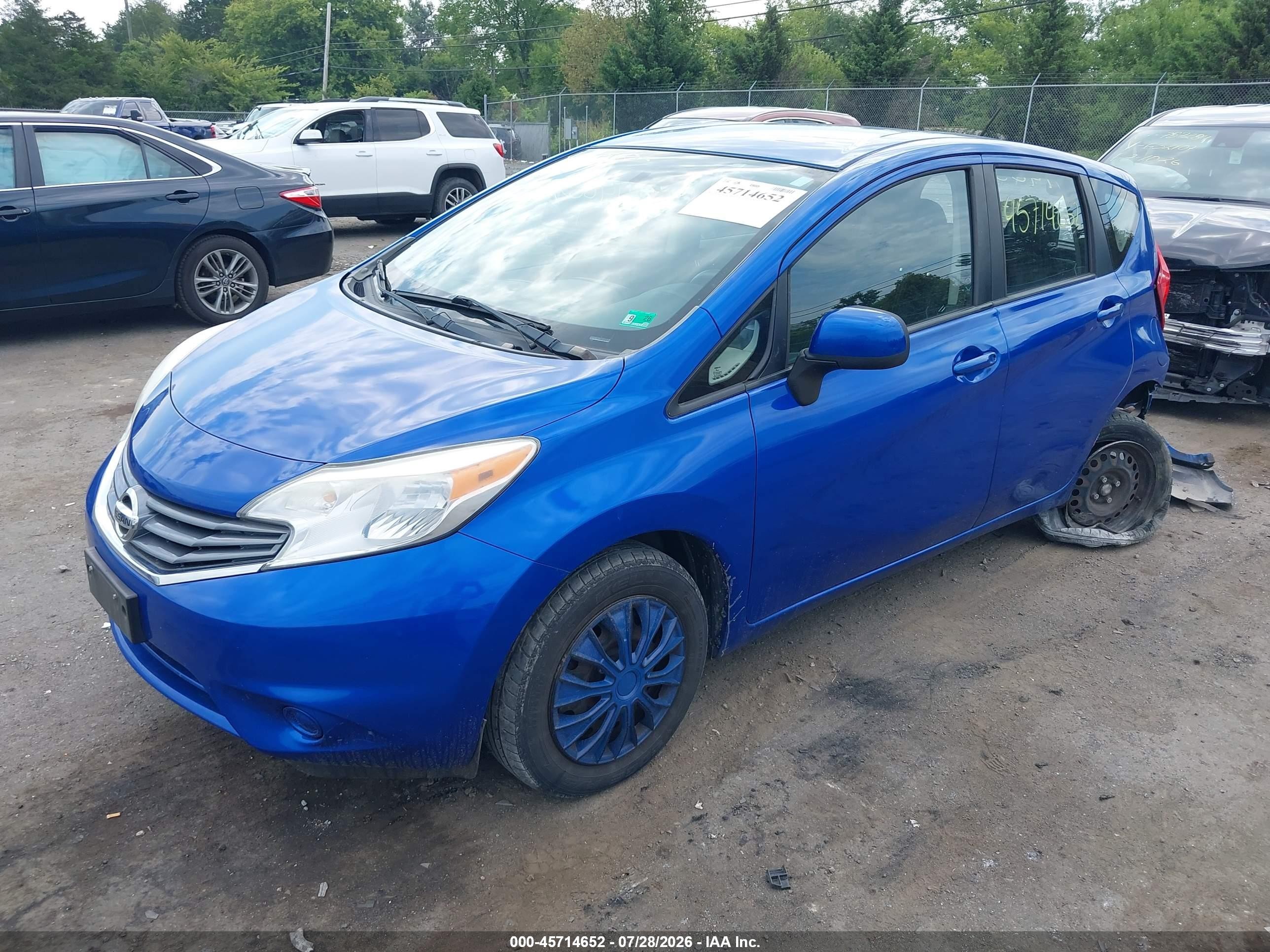 2014 Nissan Versa Note S (sr)/s Plus/sv Blue vin: 3N1CE2CP5EL432521