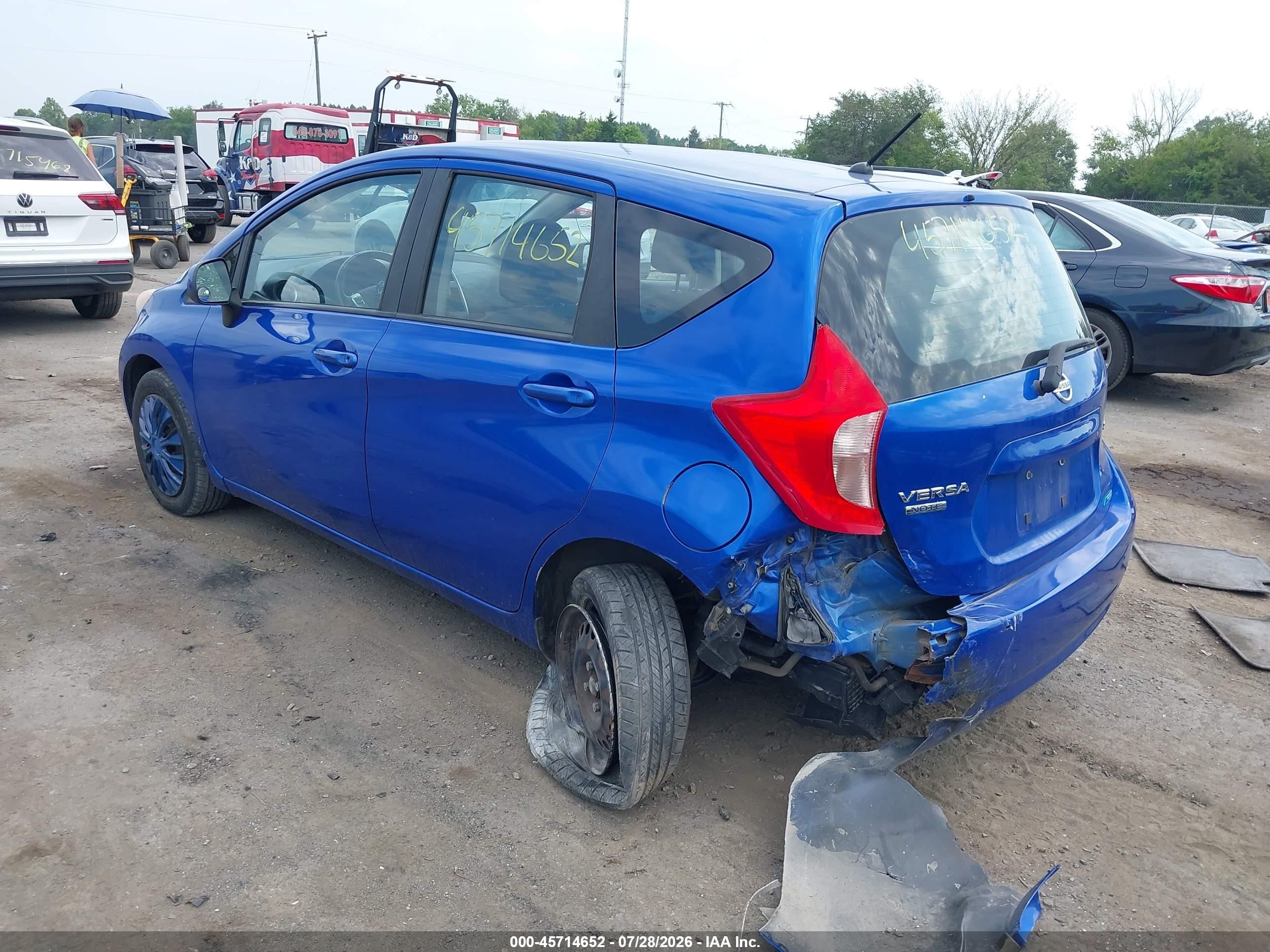 2014 Nissan Versa Note S (sr)/s Plus/sv Blue vin: 3N1CE2CP5EL432521