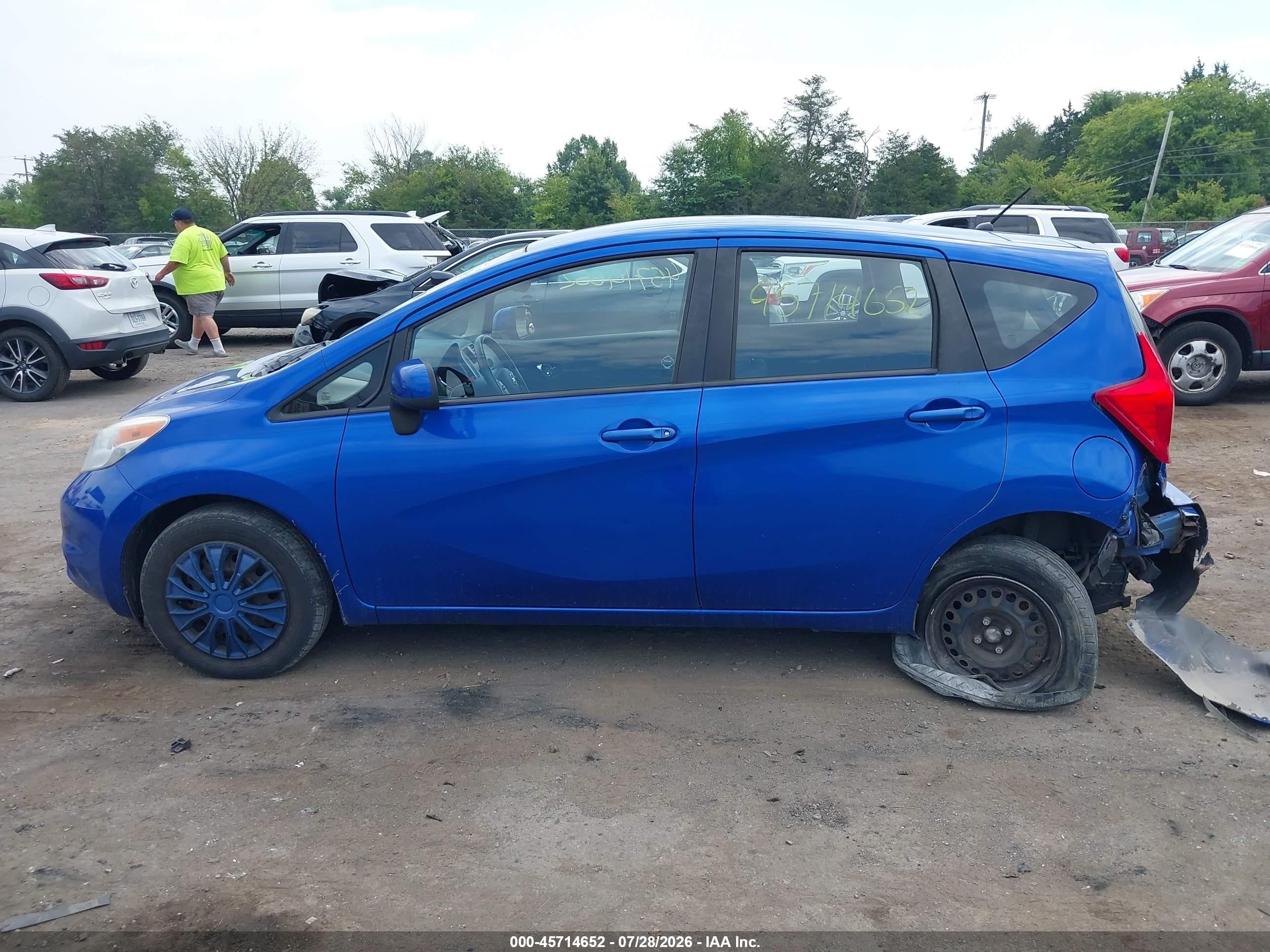 2014 Nissan Versa Note S (sr)/s Plus/sv Blue vin: 3N1CE2CP5EL432521