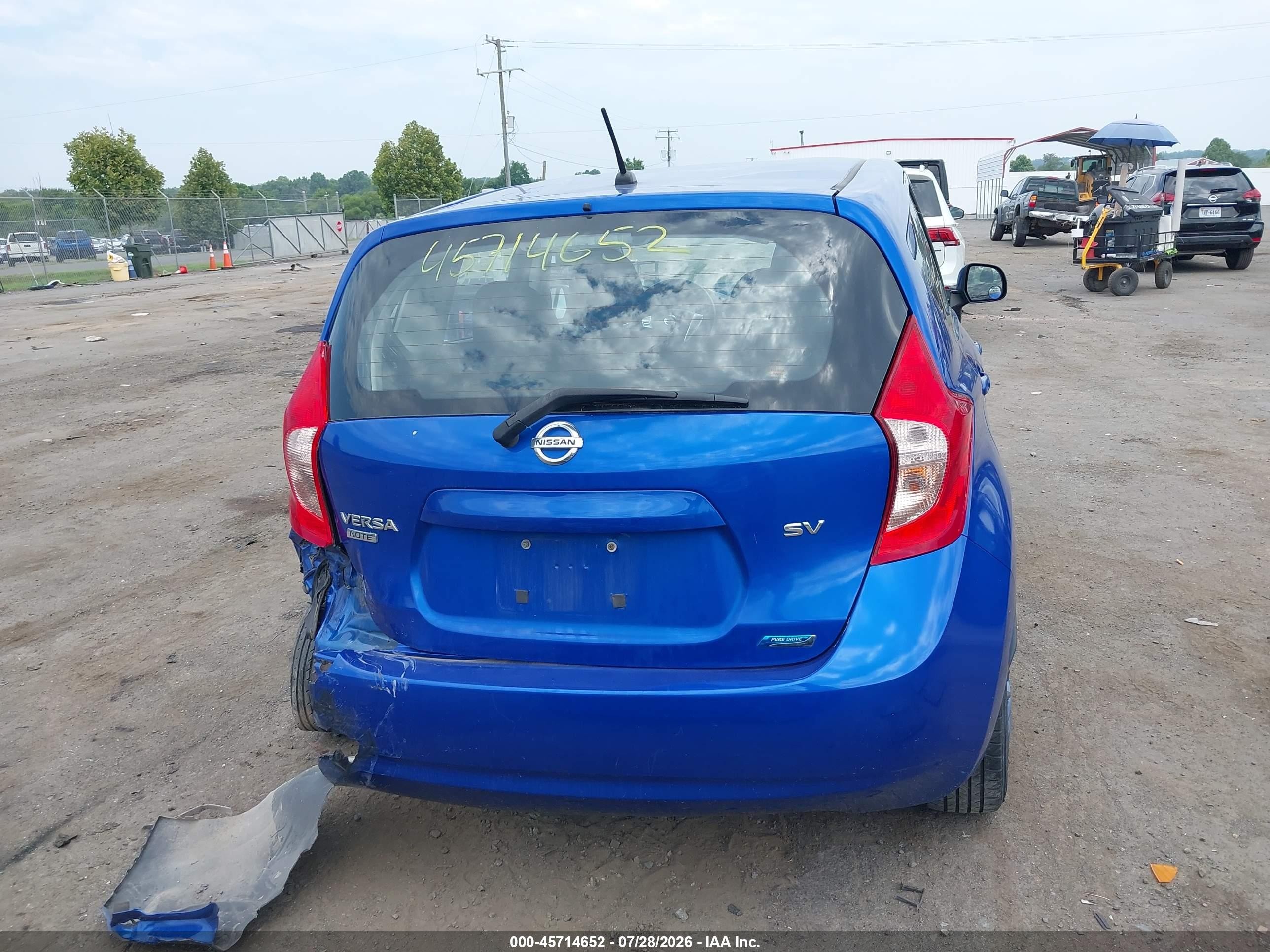 2014 Nissan Versa Note S (sr)/s Plus/sv Blue vin: 3N1CE2CP5EL432521