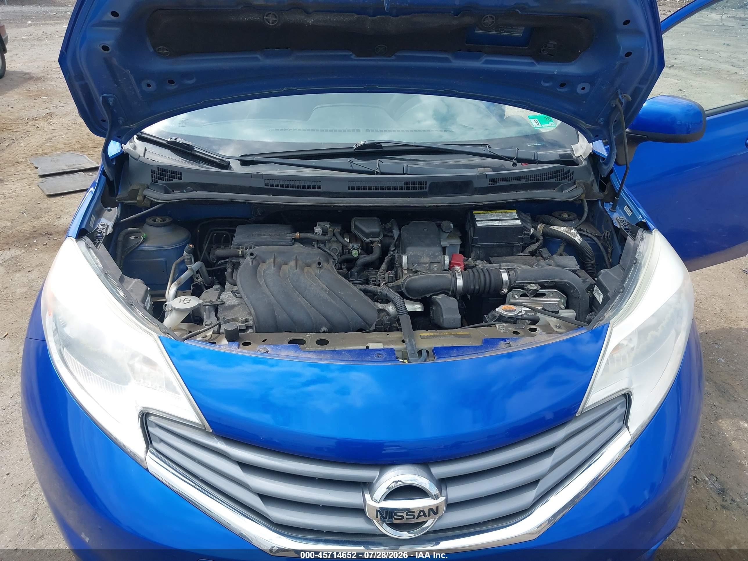 2014 Nissan Versa Note S (sr)/s Plus/sv Blue vin: 3N1CE2CP5EL432521