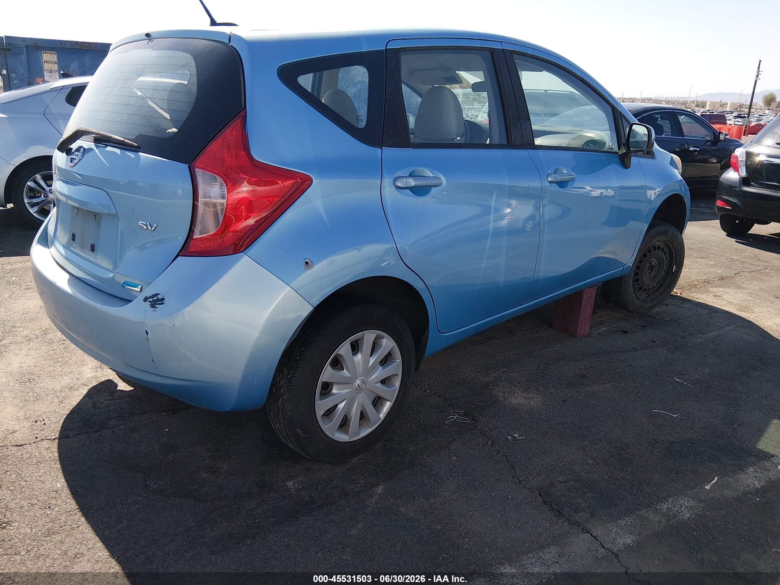 2014 Nissan Versa Note Sv Blue vin: 3N1CE2CP5EL432597