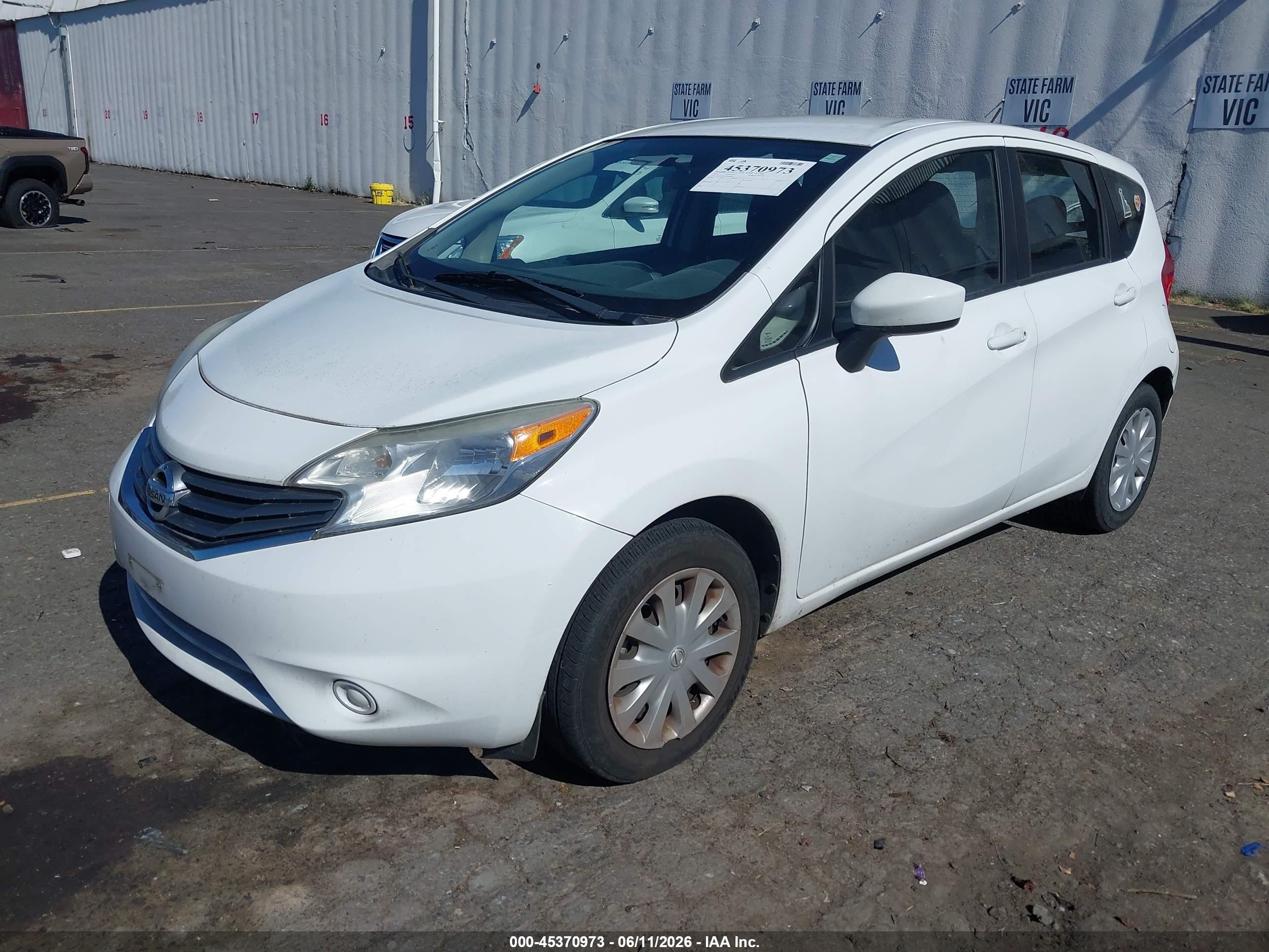 2015 Nissan Versa Note S (sr)/s Plus/sl/sr/sv White vin: 3N1CE2CP5FL420676