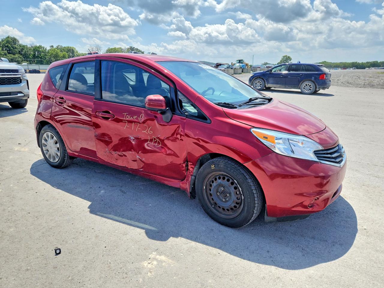 2014 Nissan Versa Note Sv Темно-бордовый vin: 3N1CE2CP6EL351513
