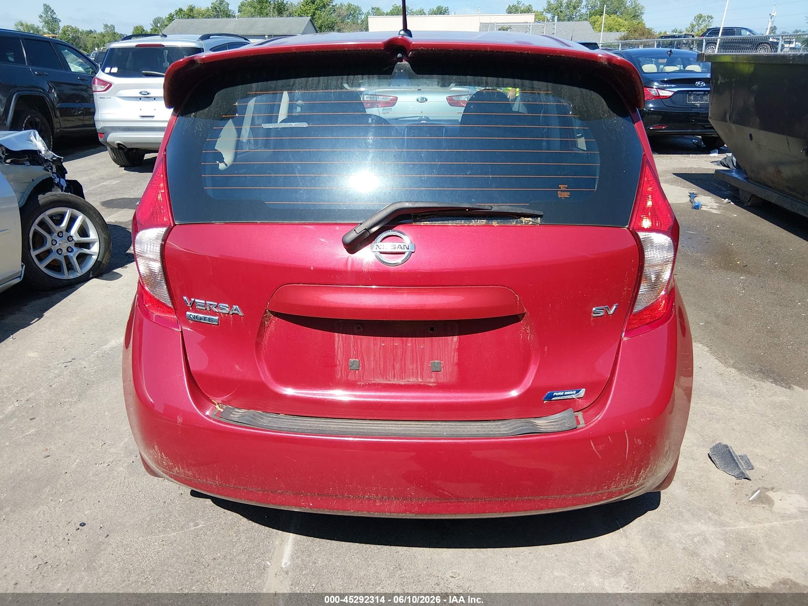 2014 Nissan Versa Note Sv Red vin: 3N1CE2CP6EL351544