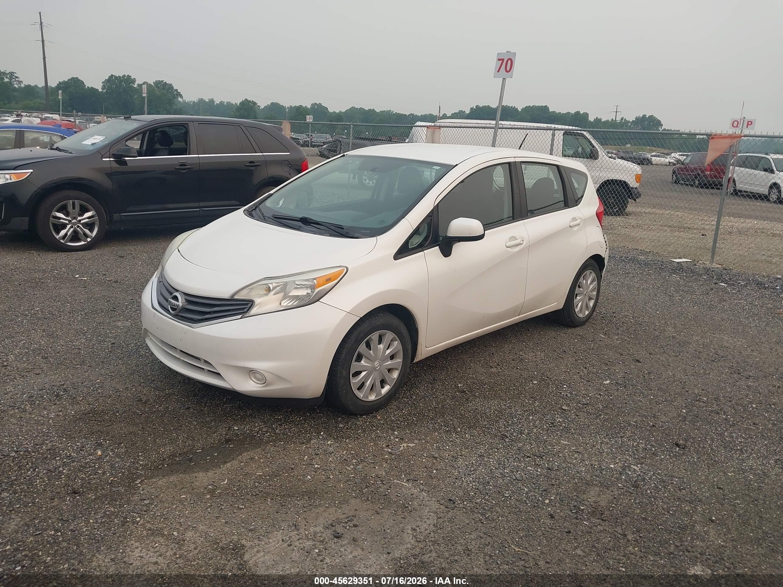 2014 Nissan Versa Note Sv White vin: 3N1CE2CP6EL358638
