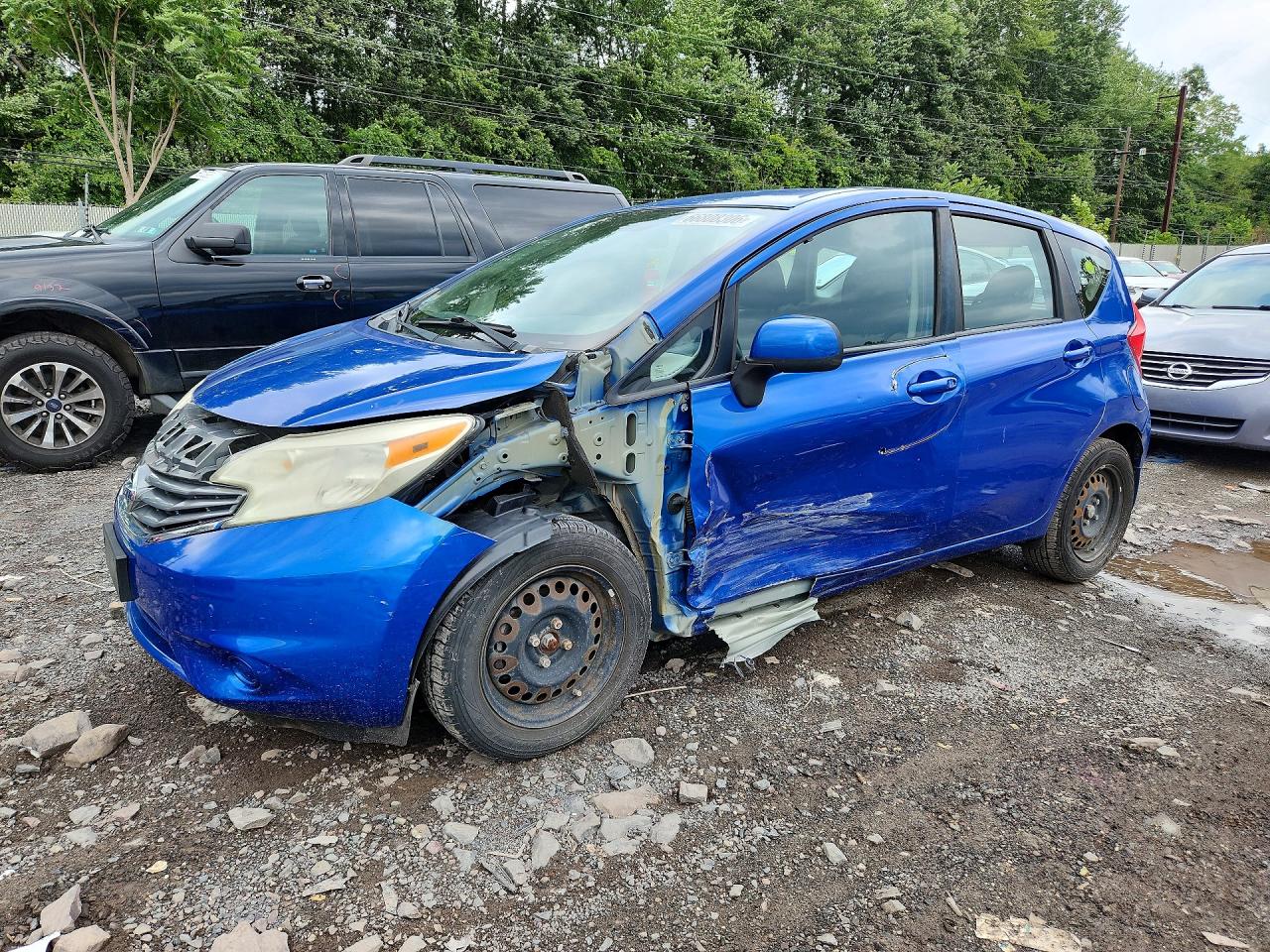2014 Nissan Versa Note Sv Синий vin: 3N1CE2CP6EL366285