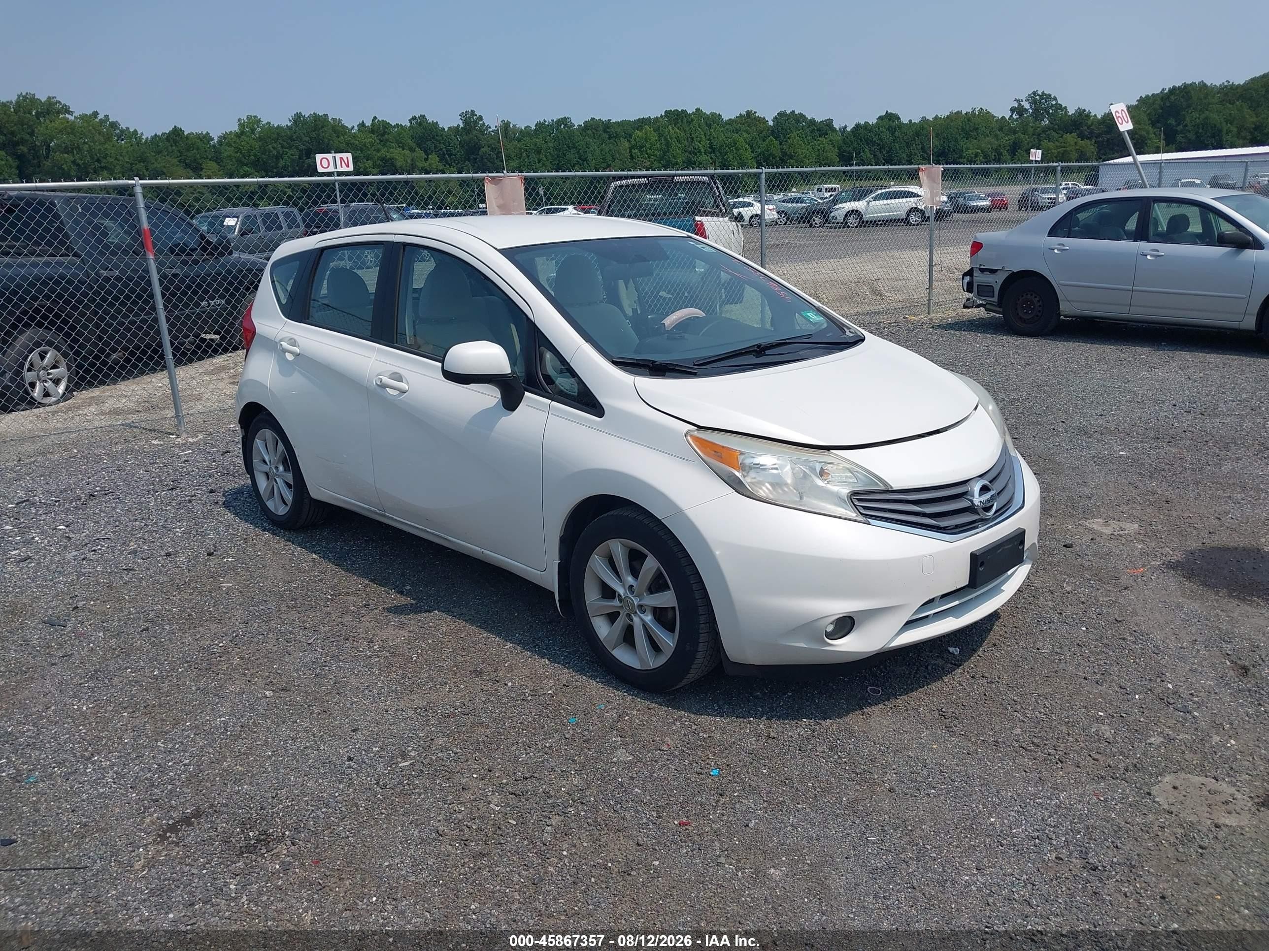 2014 Nissan Versa Note Sv White vin: 3N1CE2CP6EL374113