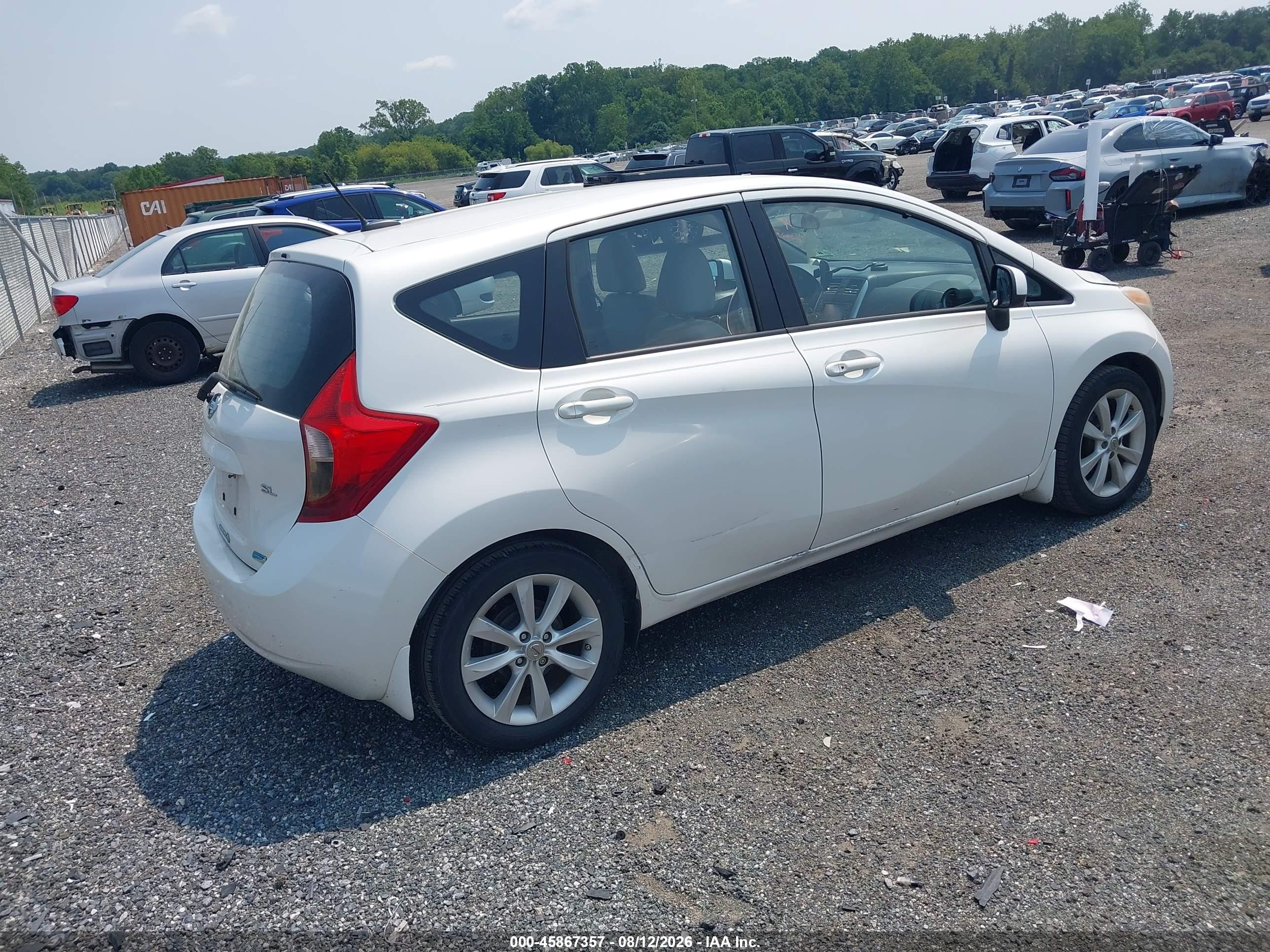 2014 Nissan Versa Note Sv White vin: 3N1CE2CP6EL374113