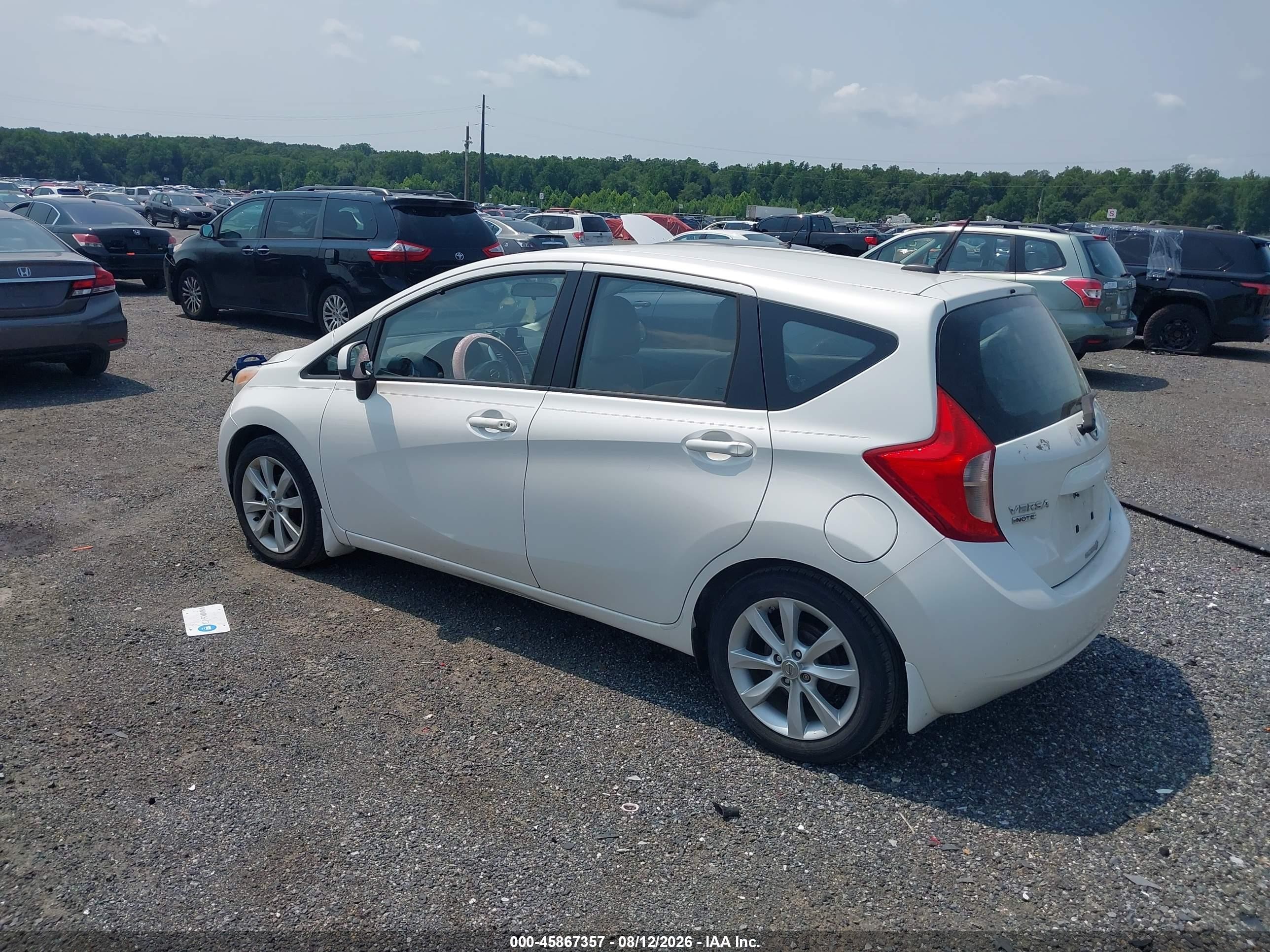 2014 Nissan Versa Note Sv White vin: 3N1CE2CP6EL374113