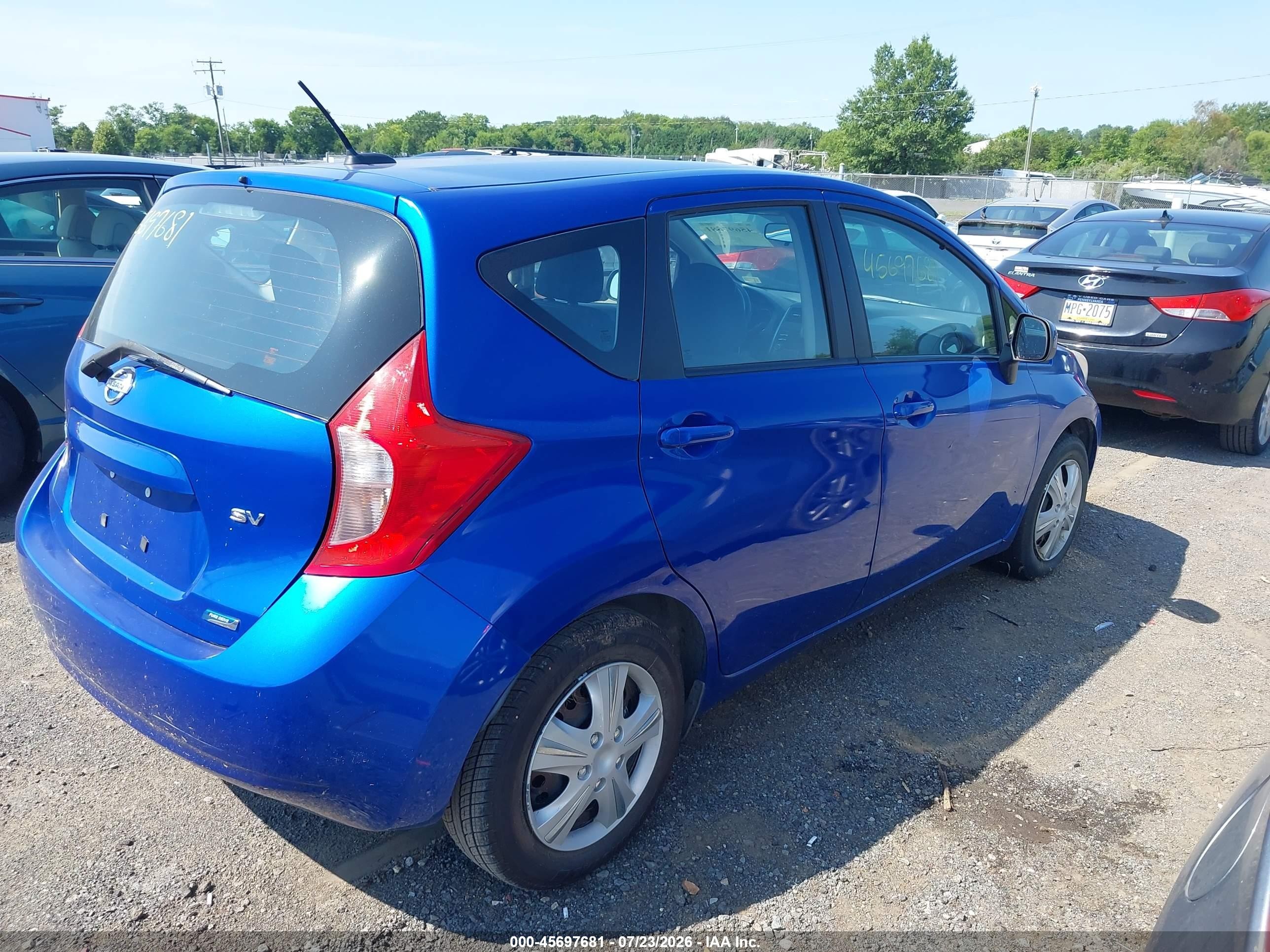 2014 Nissan Versa Note Sv Blue vin: 3N1CE2CP6EL380087