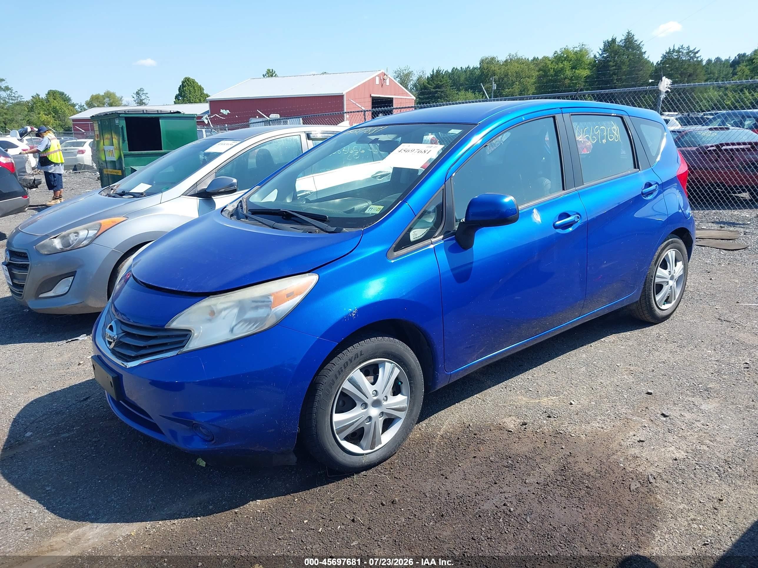 2014 Nissan Versa Note Sv Blue vin: 3N1CE2CP6EL380087
