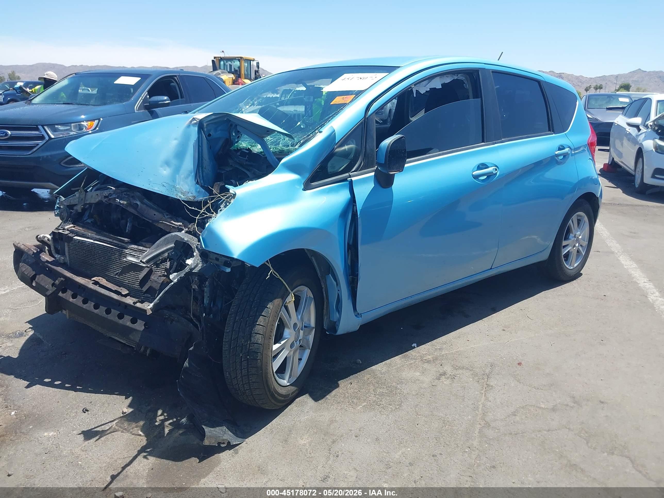 2014 Nissan Versa Note Sv Blue vin: 3N1CE2CP6EL383880