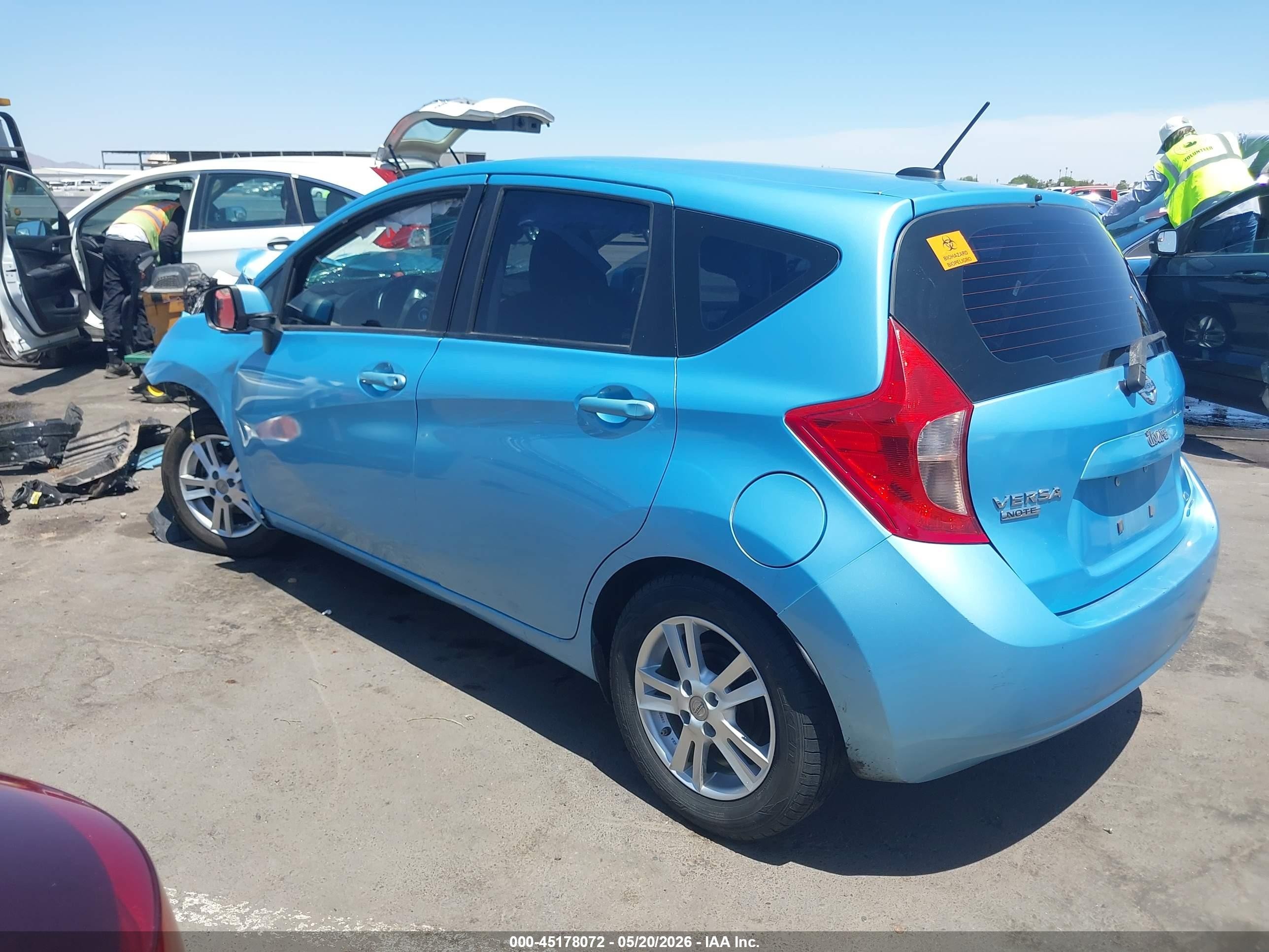 2014 Nissan Versa Note Sv Blue vin: 3N1CE2CP6EL383880