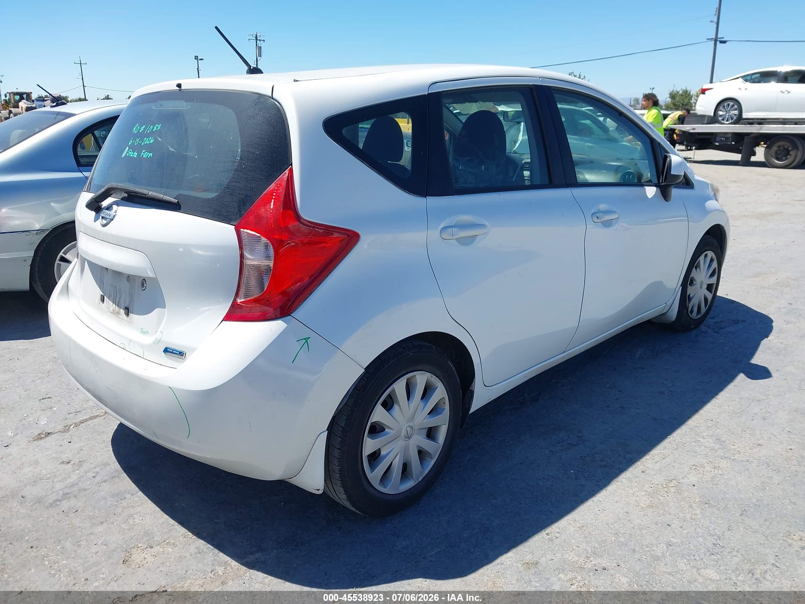 2014 Nissan Versa Note S Plus White vin: 3N1CE2CP6EL392787